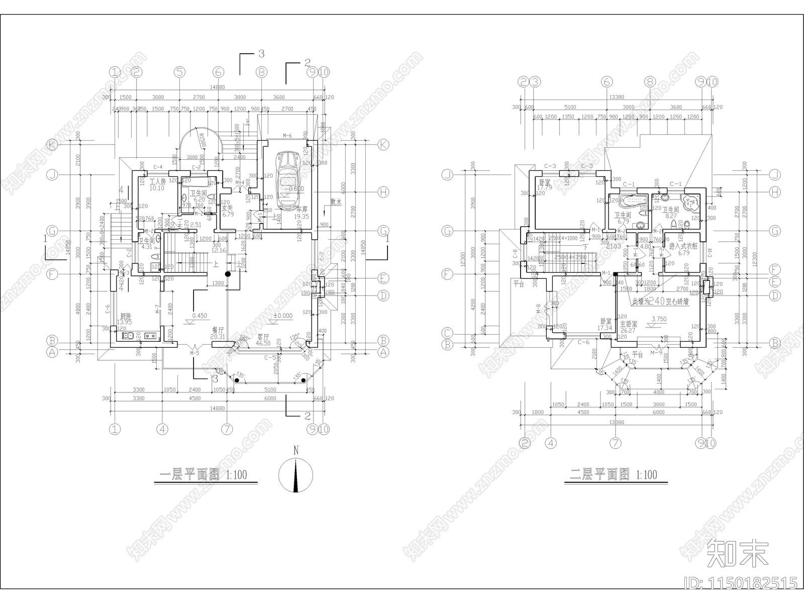 农村自建独栋别墅详图cad施工图下载【ID:1150182515】