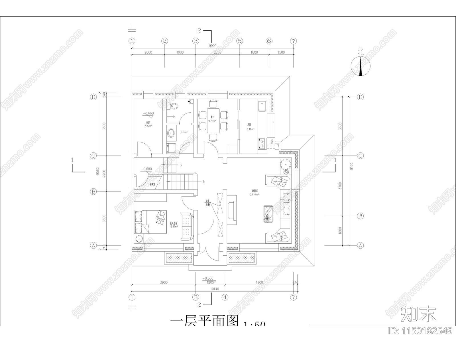 农村自建独栋别墅详图施工图下载【ID:1150182549】