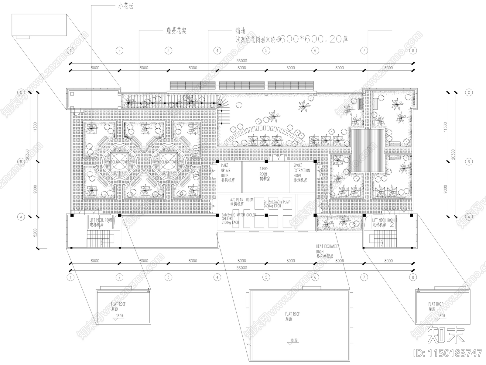 园林景观绿化cad施工图下载【ID:1150183747】