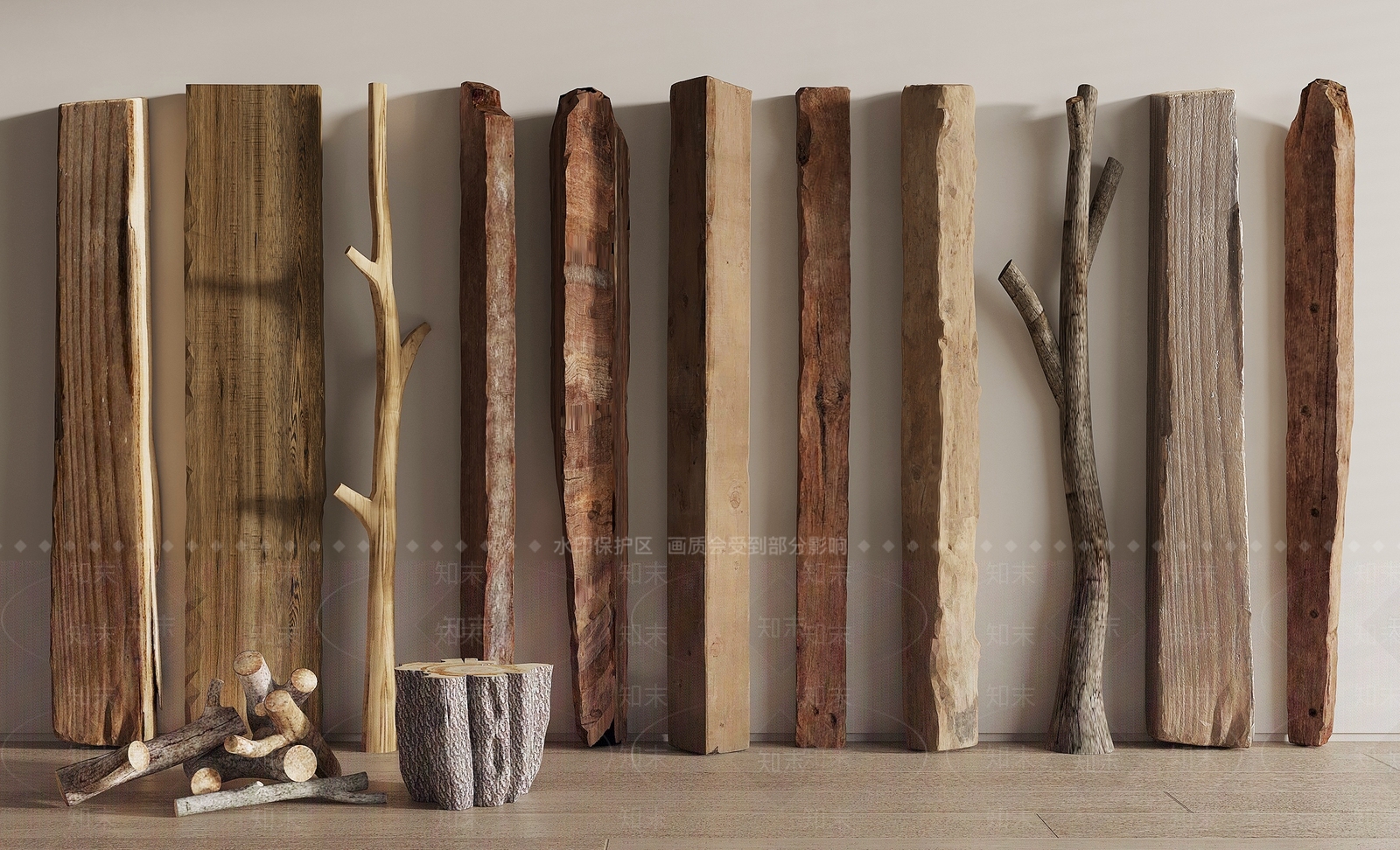 木头3D模型下载【ID:1150186350】