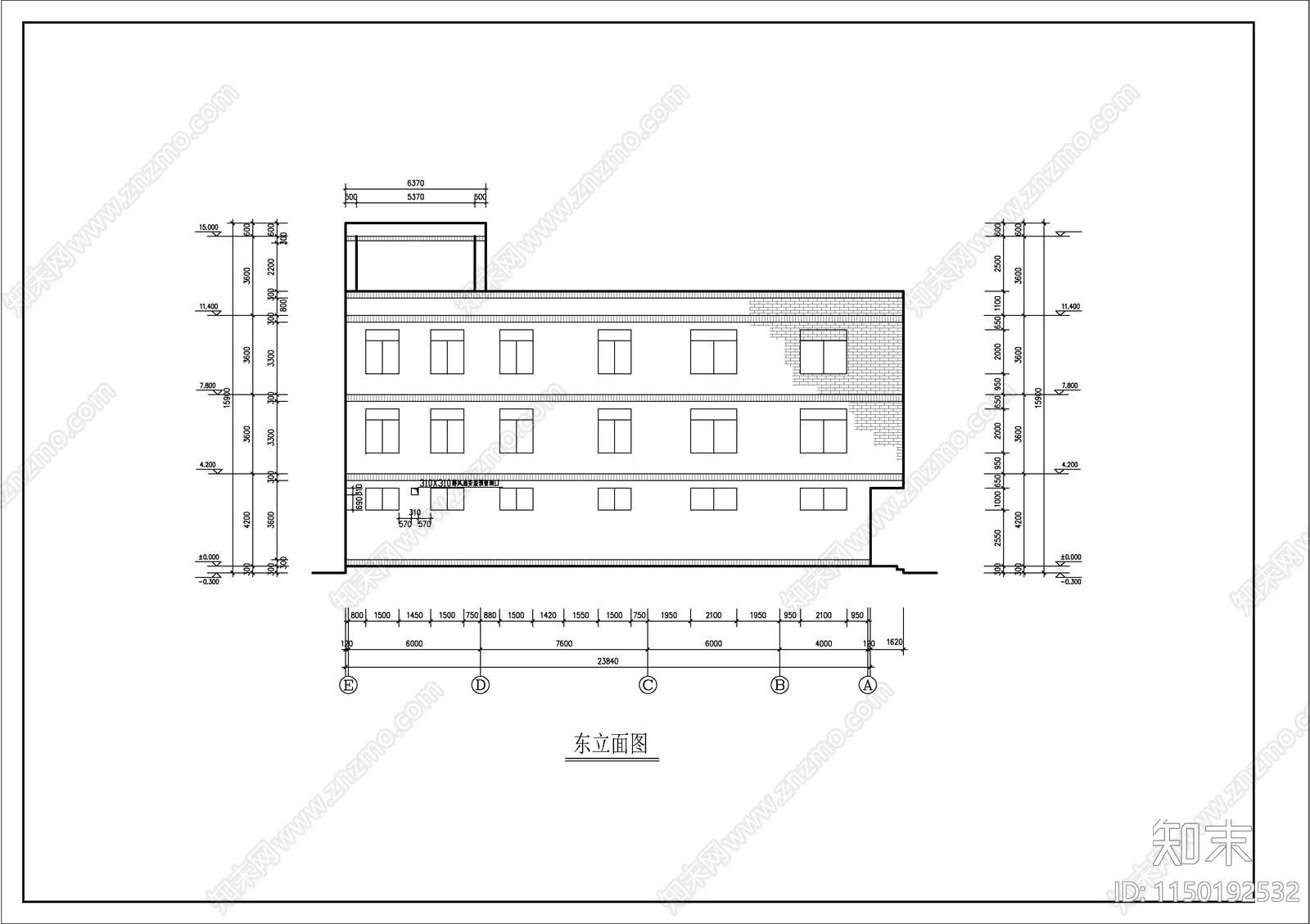 村民民斋自建房建筑cad施工图下载【ID:1150192532】