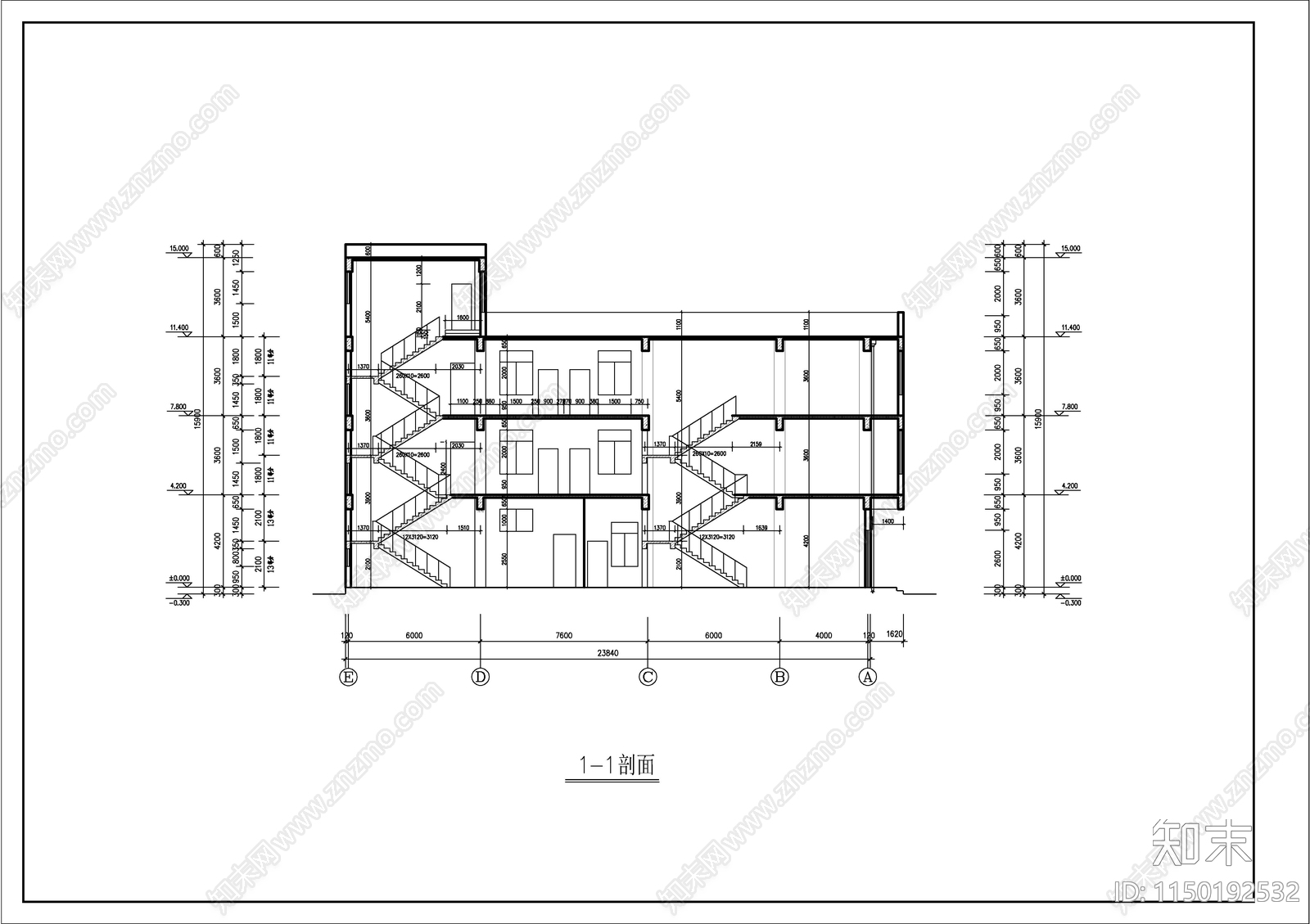 村民民斋自建房建筑cad施工图下载【ID:1150192532】