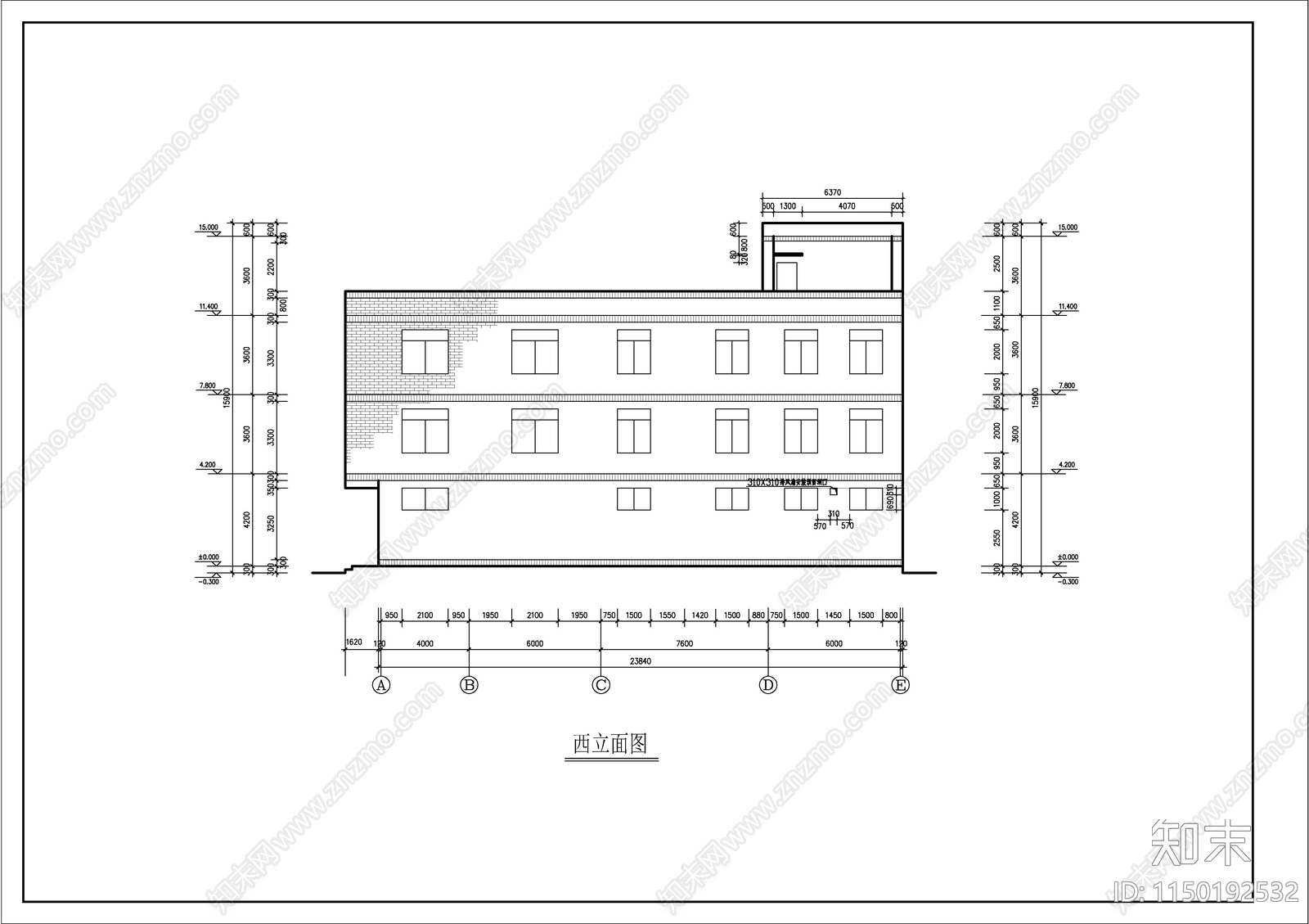 村民民斋自建房建筑cad施工图下载【ID:1150192532】