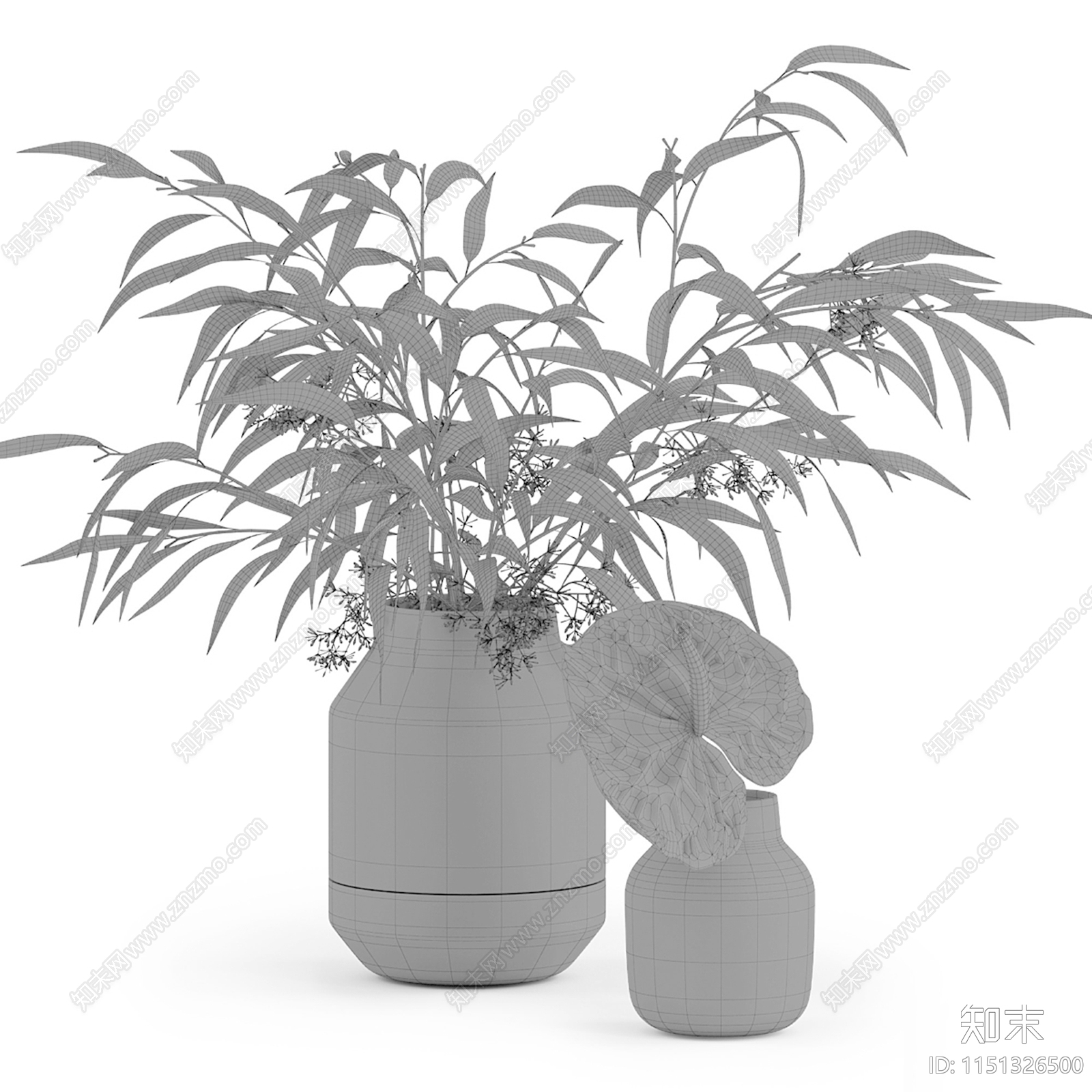 水生植物3D模型下载【ID:1151326500】