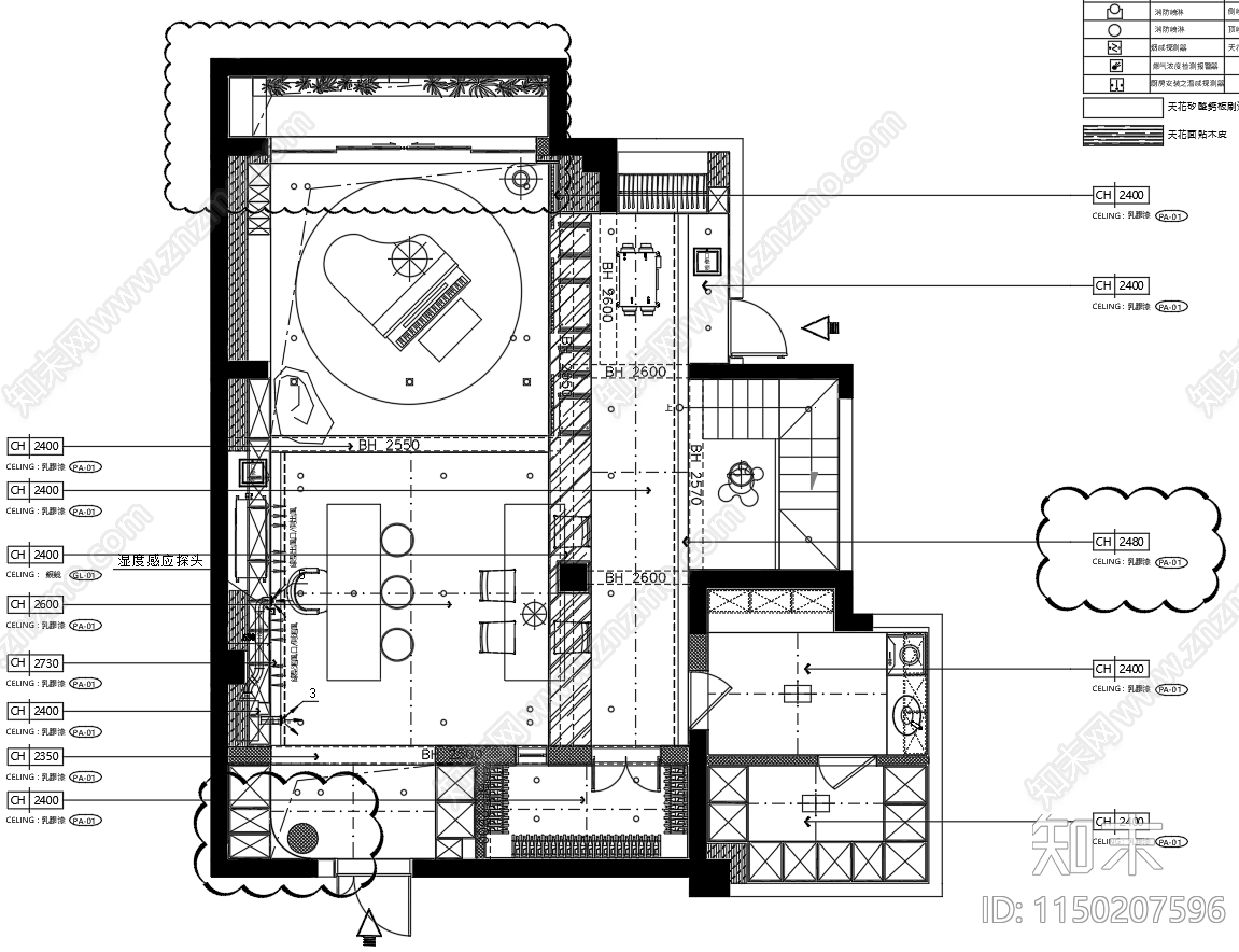 宜兴春晓江南下叠室内cad施工图下载【ID:1150207596】