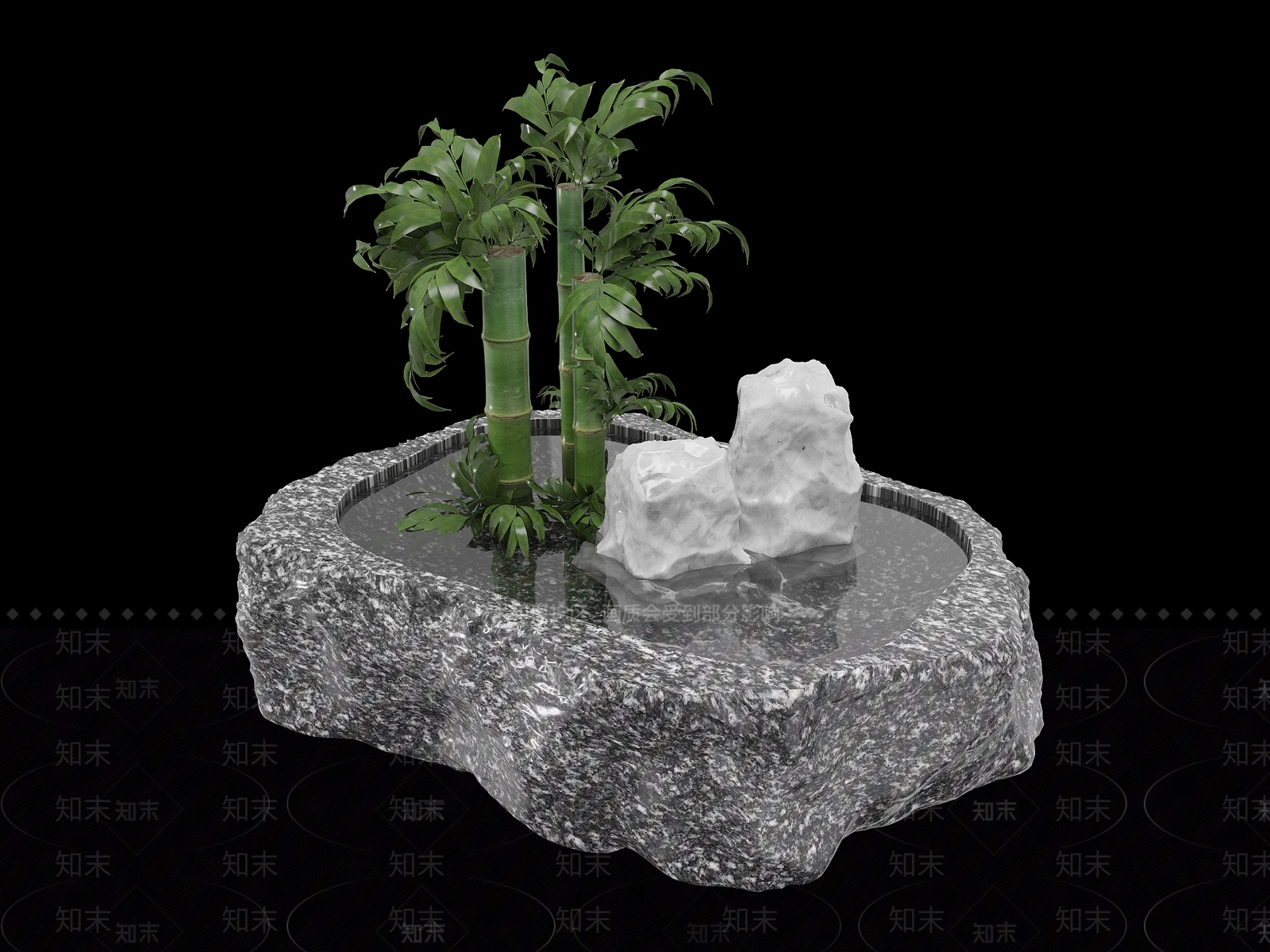 中式景观造景3D模型下载【ID:1150207731】