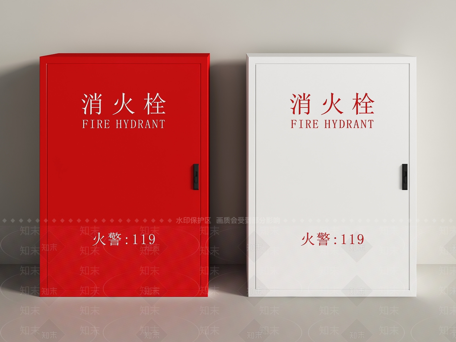 现代消防栓3D模型下载【ID:1150207979】