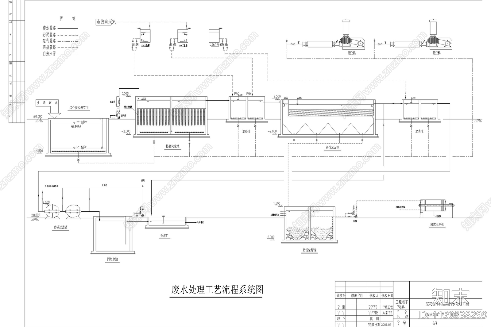 50套一体化污水处理设备施工图下载【ID:1150338299】