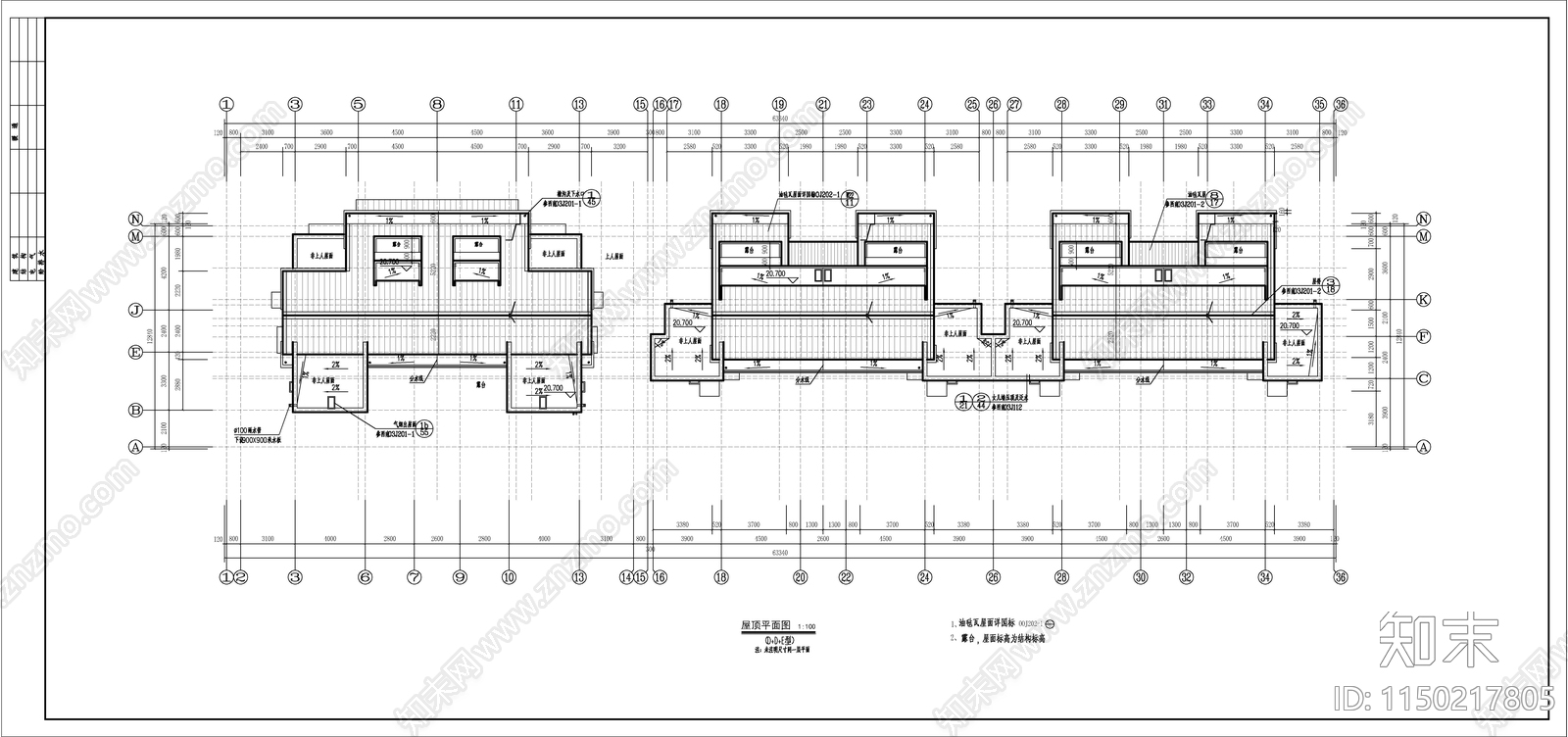 塞纳河住宅楼建筑cad施工图下载【ID:1150217805】