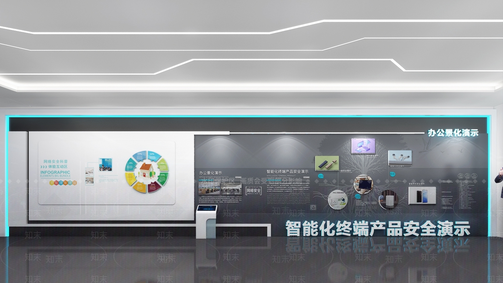 现代企业科技展馆3D模型下载【ID:1150223224】