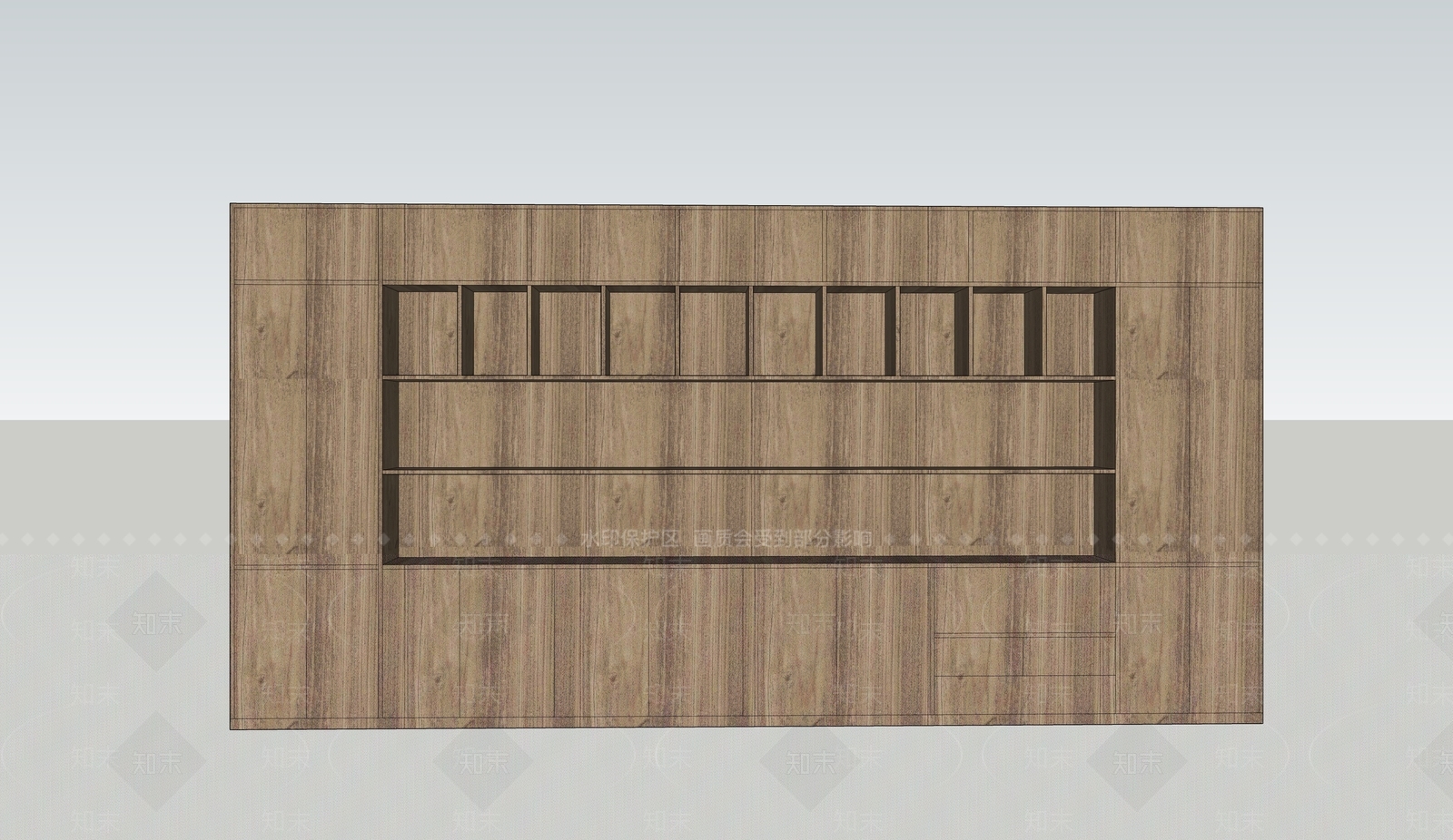 现代展示柜SU模型下载【ID:1150225777】