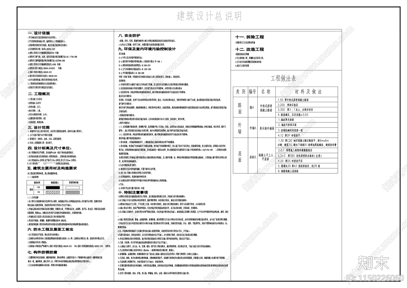 社区门头建筑节点cad施工图下载【ID:1150226060】