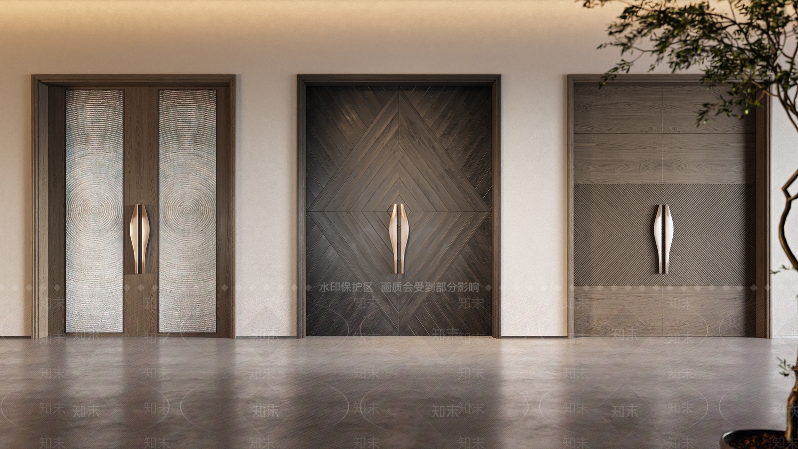 现代入户大门SU模型下载【ID:1150228168】