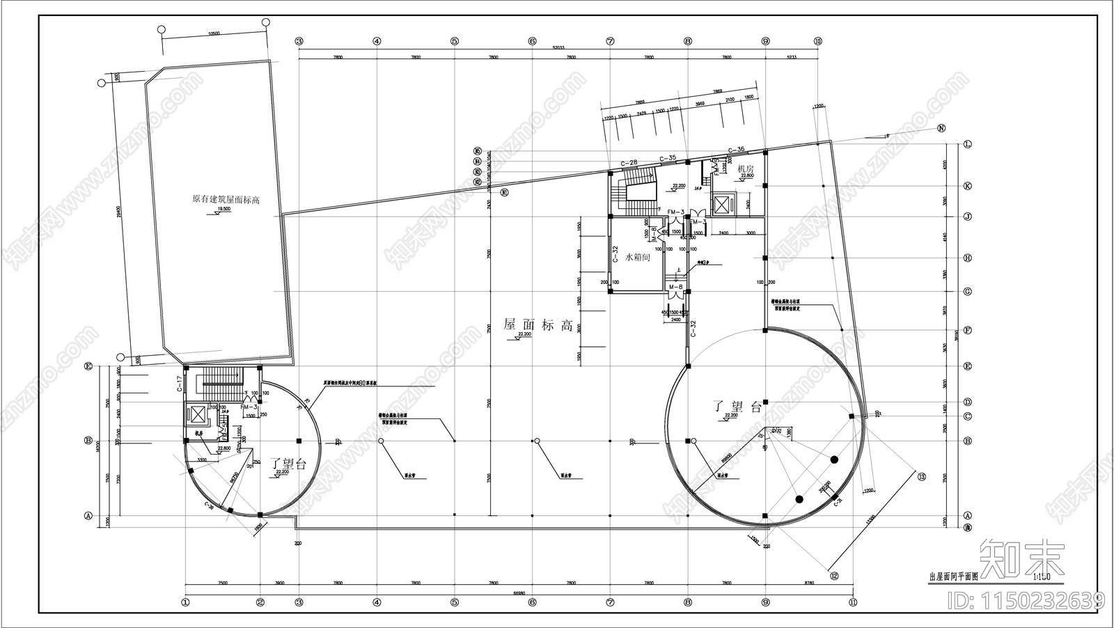 某商厦办公综合楼建筑cad施工图下载【ID:1150232639】