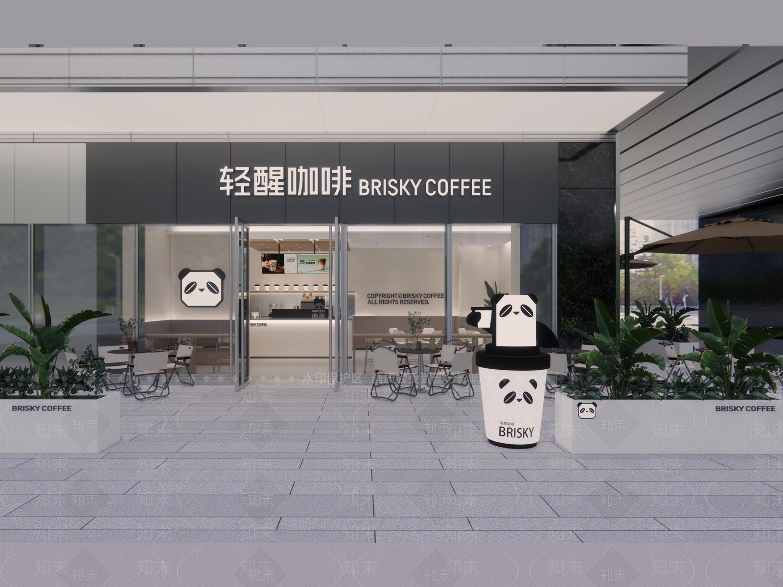 现代奶茶店SU模型下载【ID:1150233080】