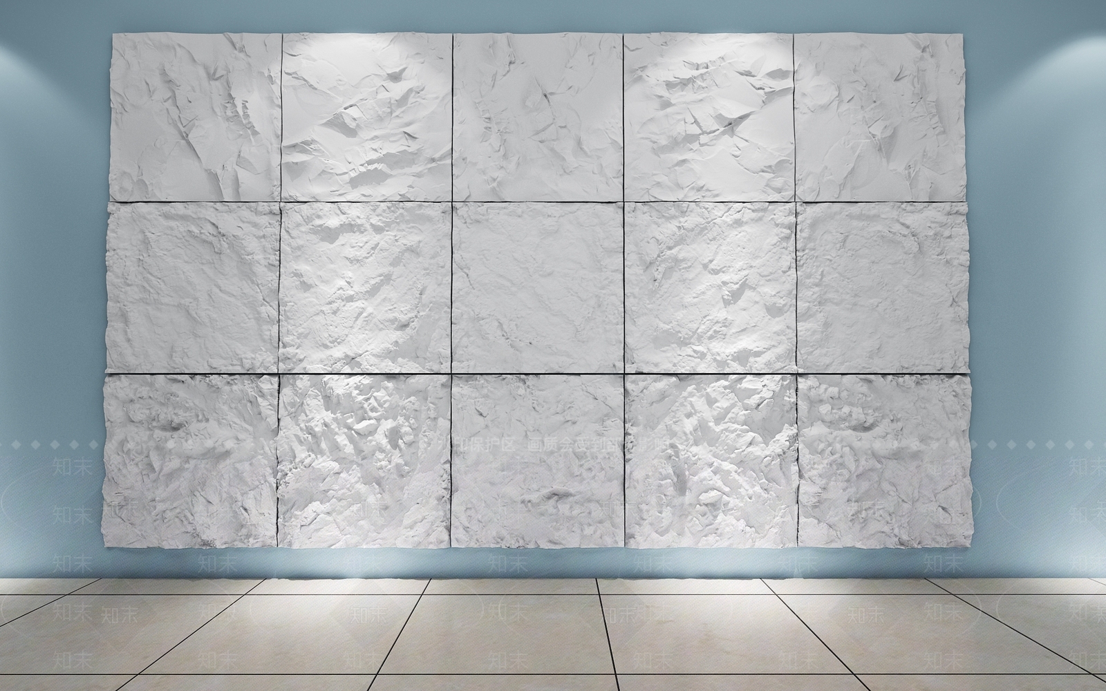 现代石膏板背景墙3D模型下载【ID:1150234442】