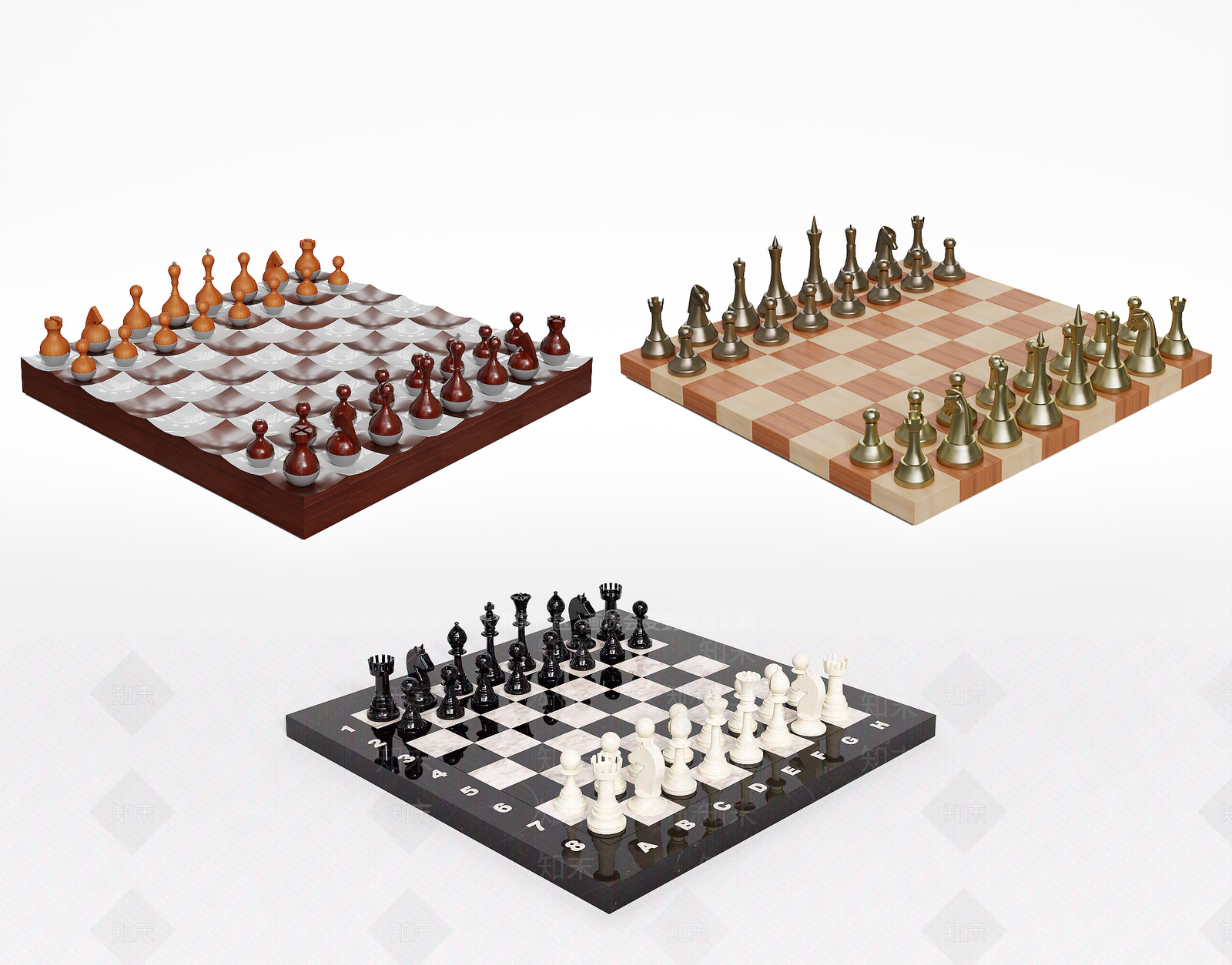 现代国际象棋3D模型下载【ID:1150236601】