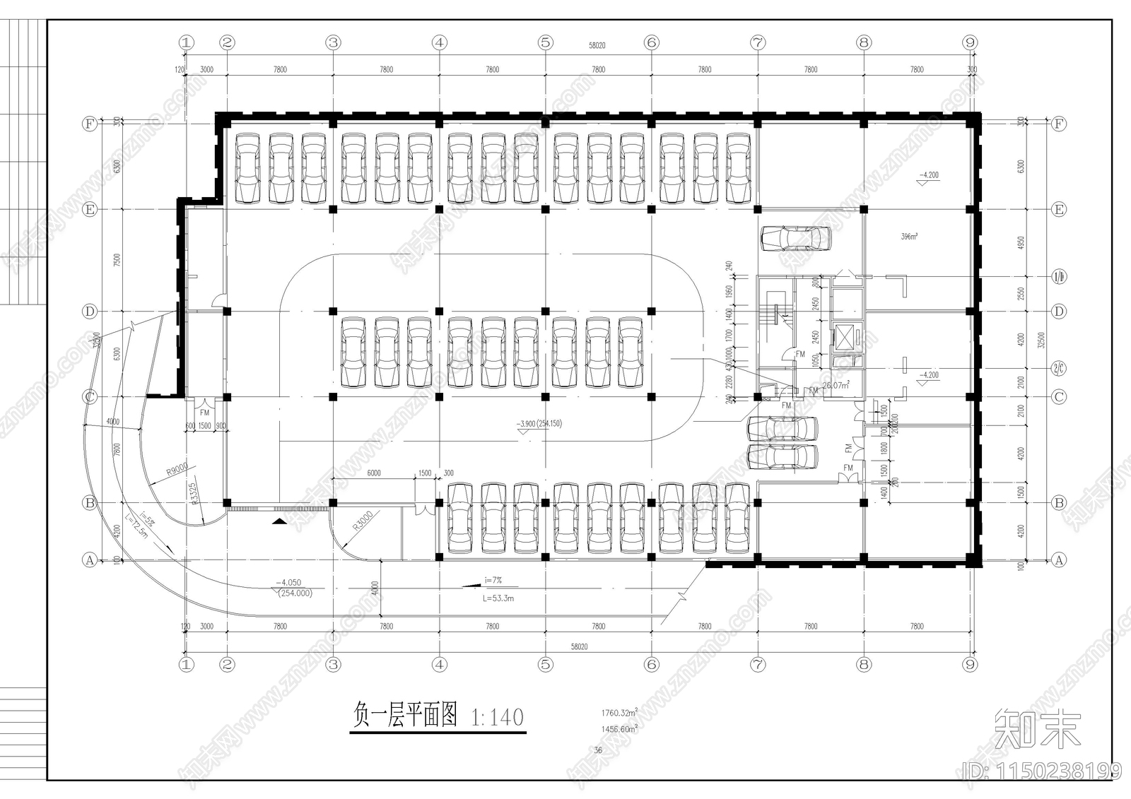 12层学生宿舍方案cad施工图下载【ID:1150238199】