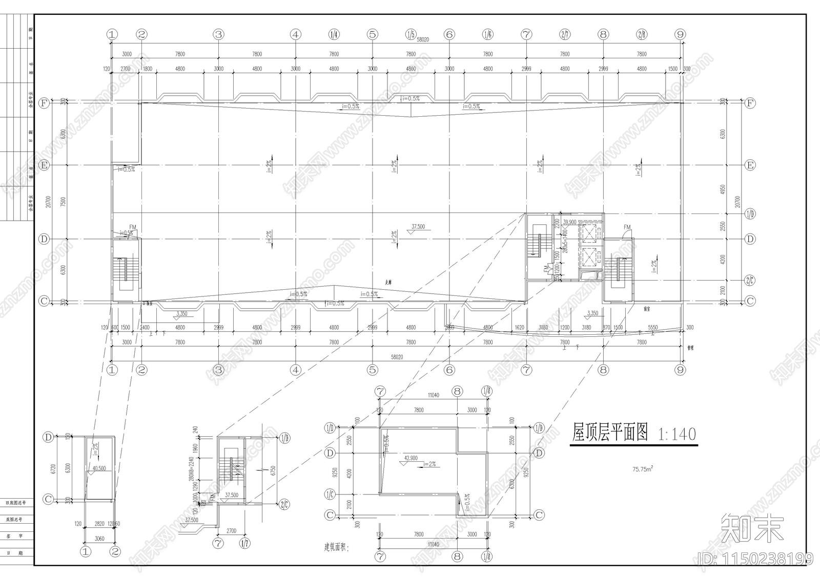 12层学生宿舍方案cad施工图下载【ID:1150238199】