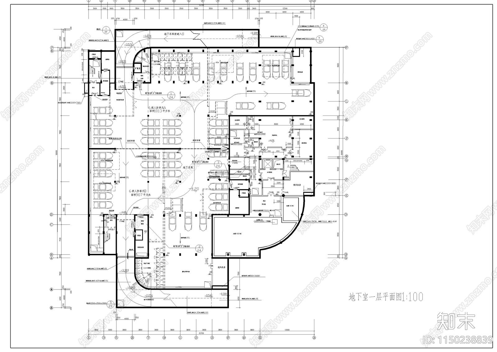 大学高层教学综合楼cad施工图下载【ID:1150238839】