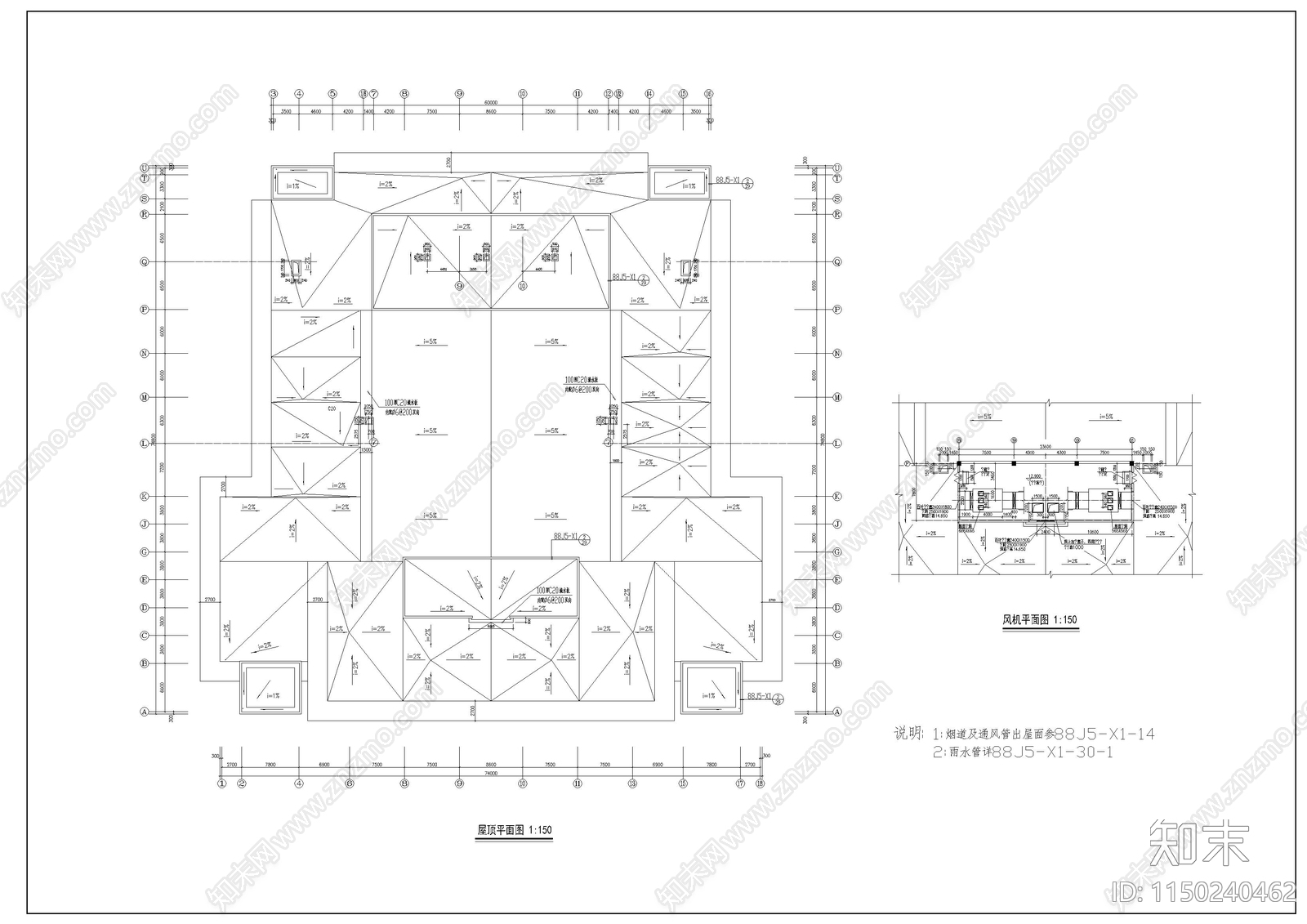 大学礼堂建筑cad施工图下载【ID:1150240462】