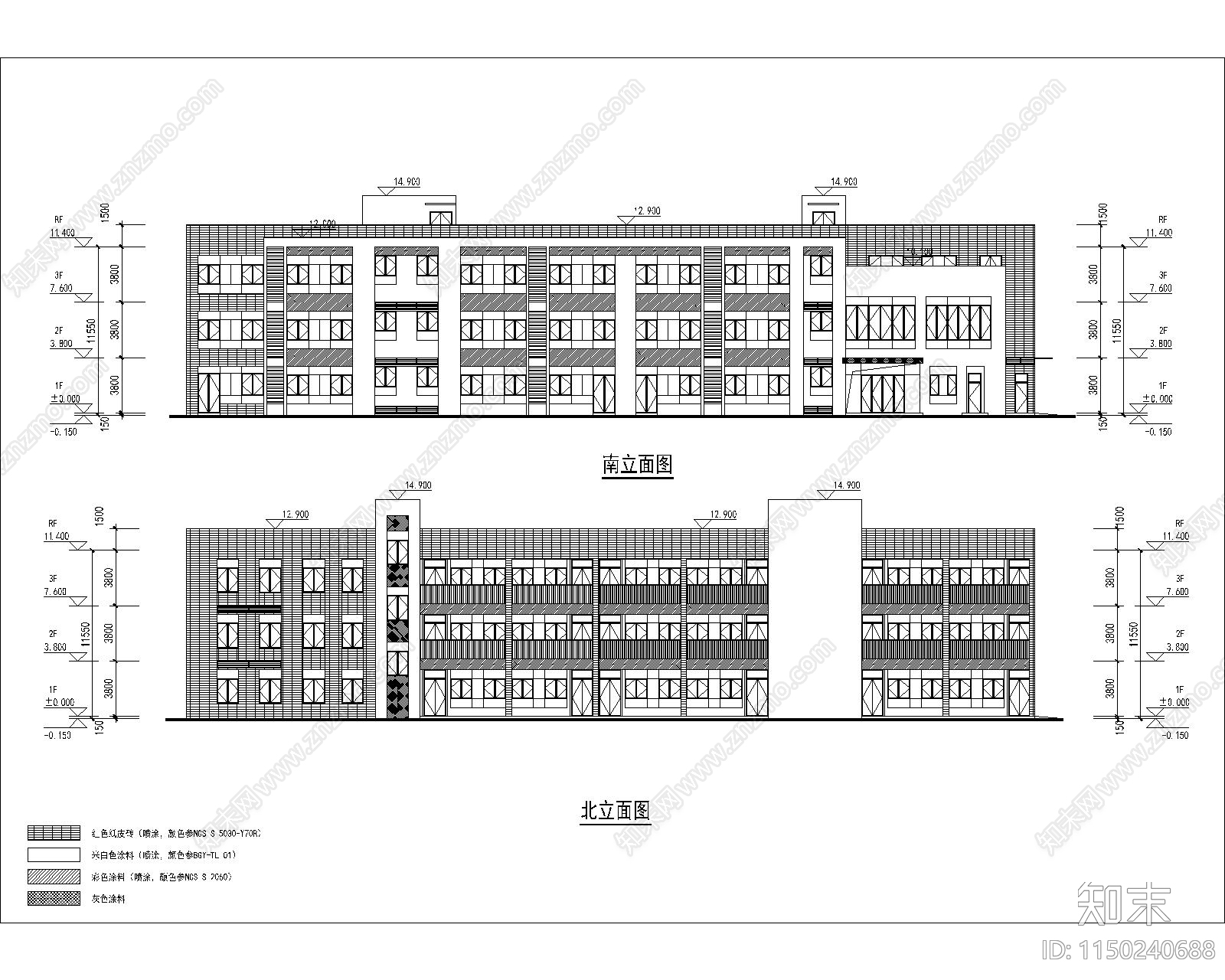 9班幼儿园cad施工图下载【ID:1150240688】