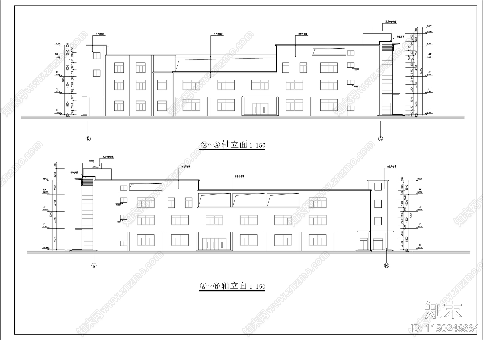 大型商业综合体建筑cad施工图下载【ID:1150246884】