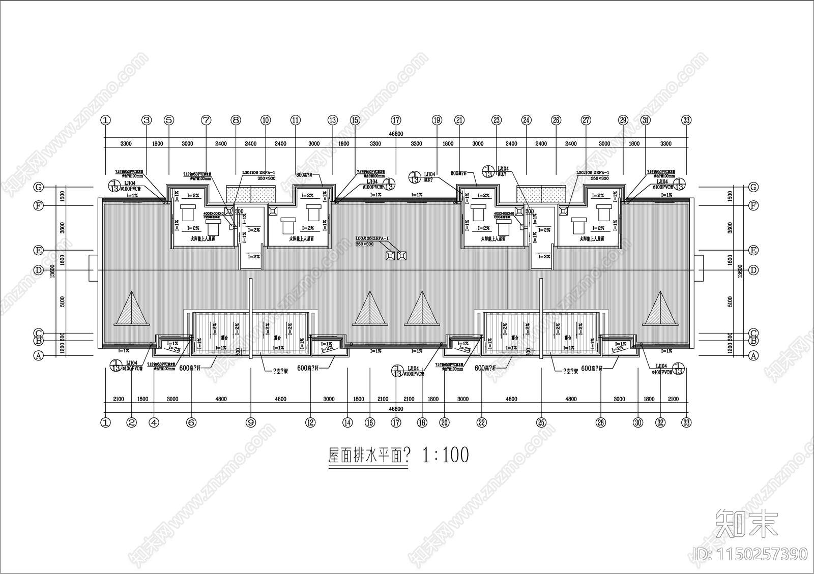 花园小区住宅楼建筑cad施工图下载【ID:1150257390】