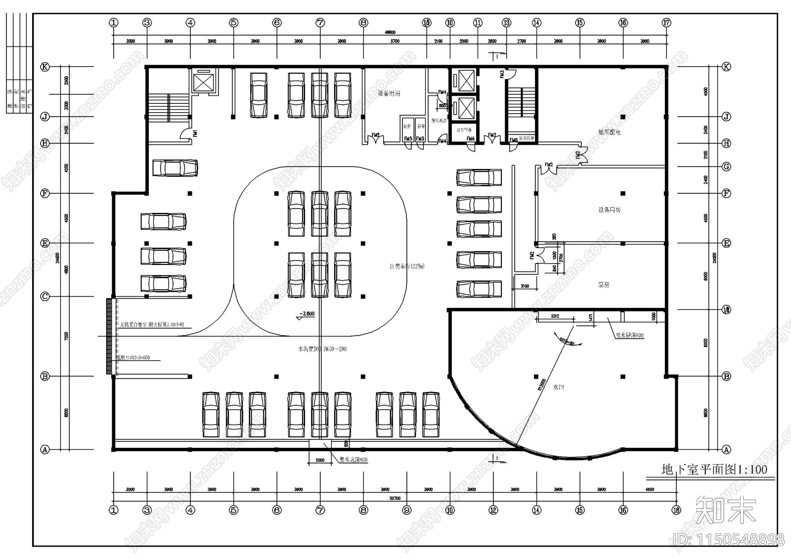 办公综合楼建筑cad施工图下载【ID:1150548898】