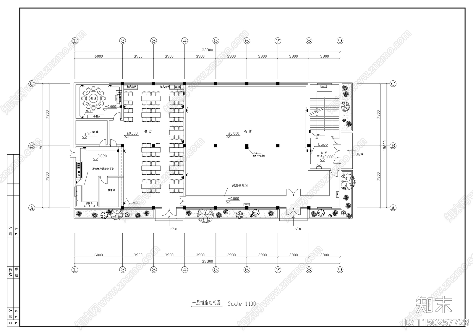 综合楼建筑电气详图cad施工图下载【ID:1150257723】