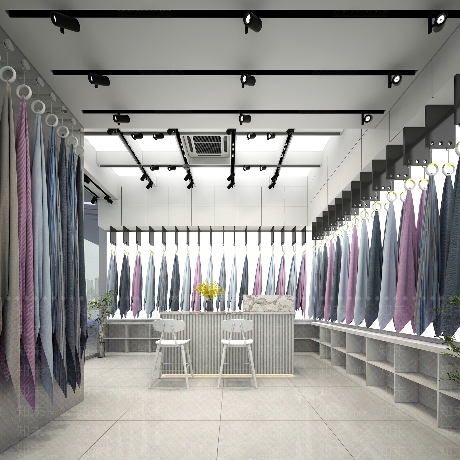 现代服装鞋店3D模型下载【ID:1150261530】