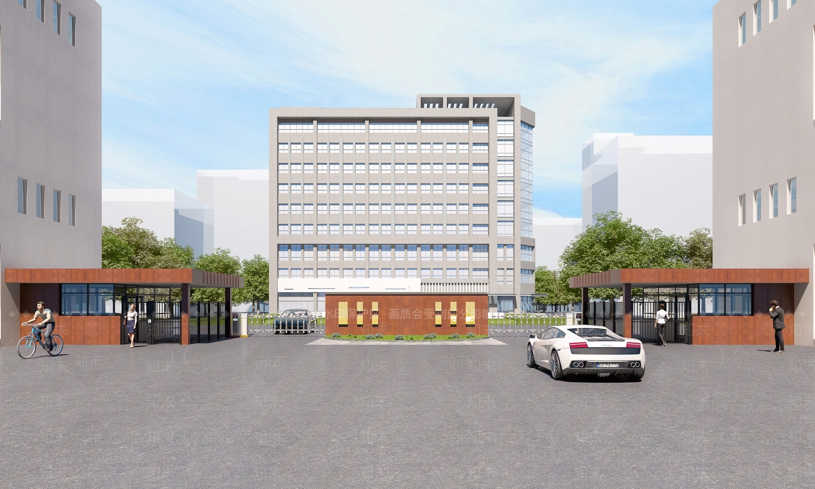 现代入口大门3D模型下载【ID:1150262000】