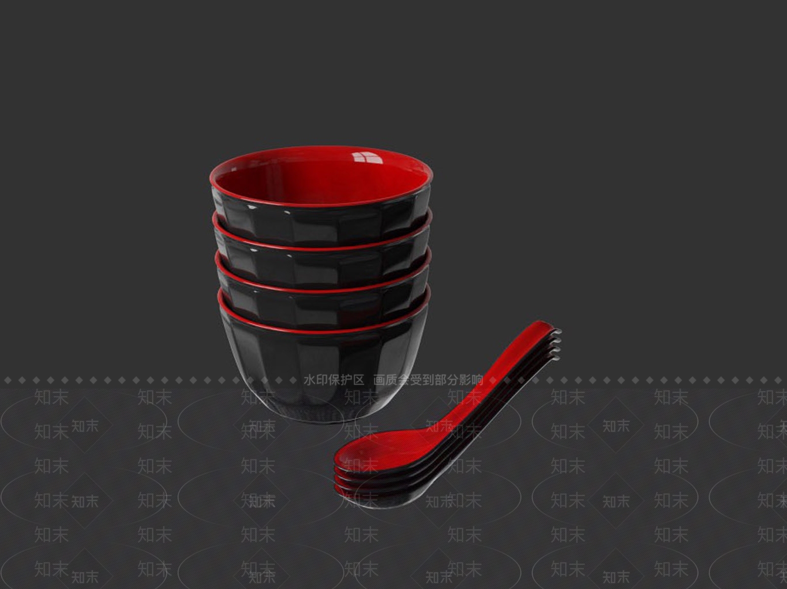 餐具3D模型下载【ID:1150266018】
