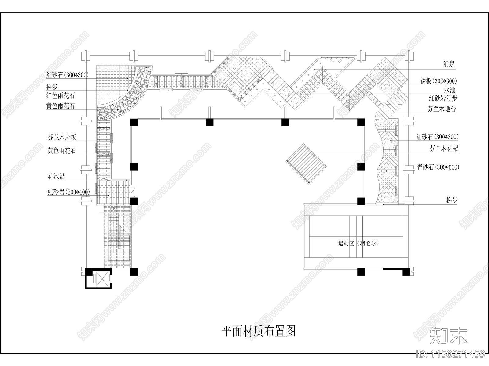 商住楼屋顶花园设计施工图下载【ID:1150271459】