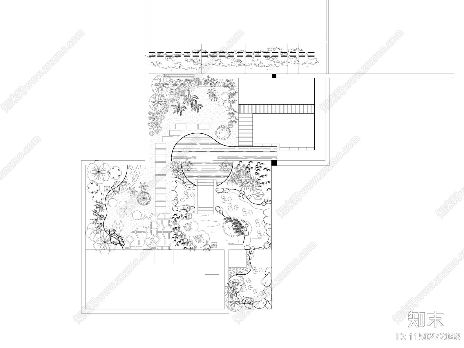 商住楼屋顶花园设计施工图下载【ID:1150272048】