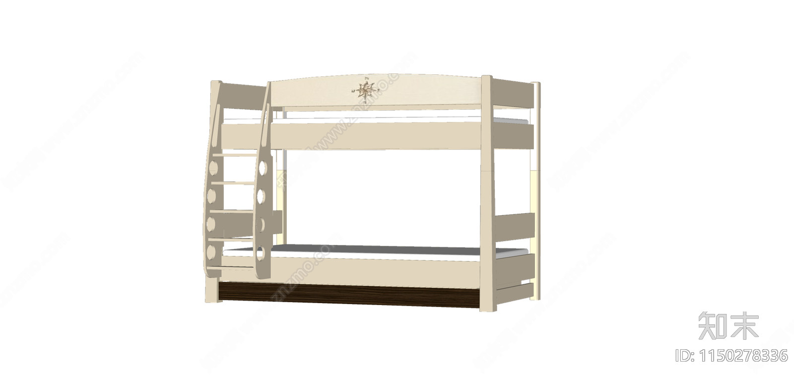 现代风格上下铺SU模型下载【ID:1150278336】