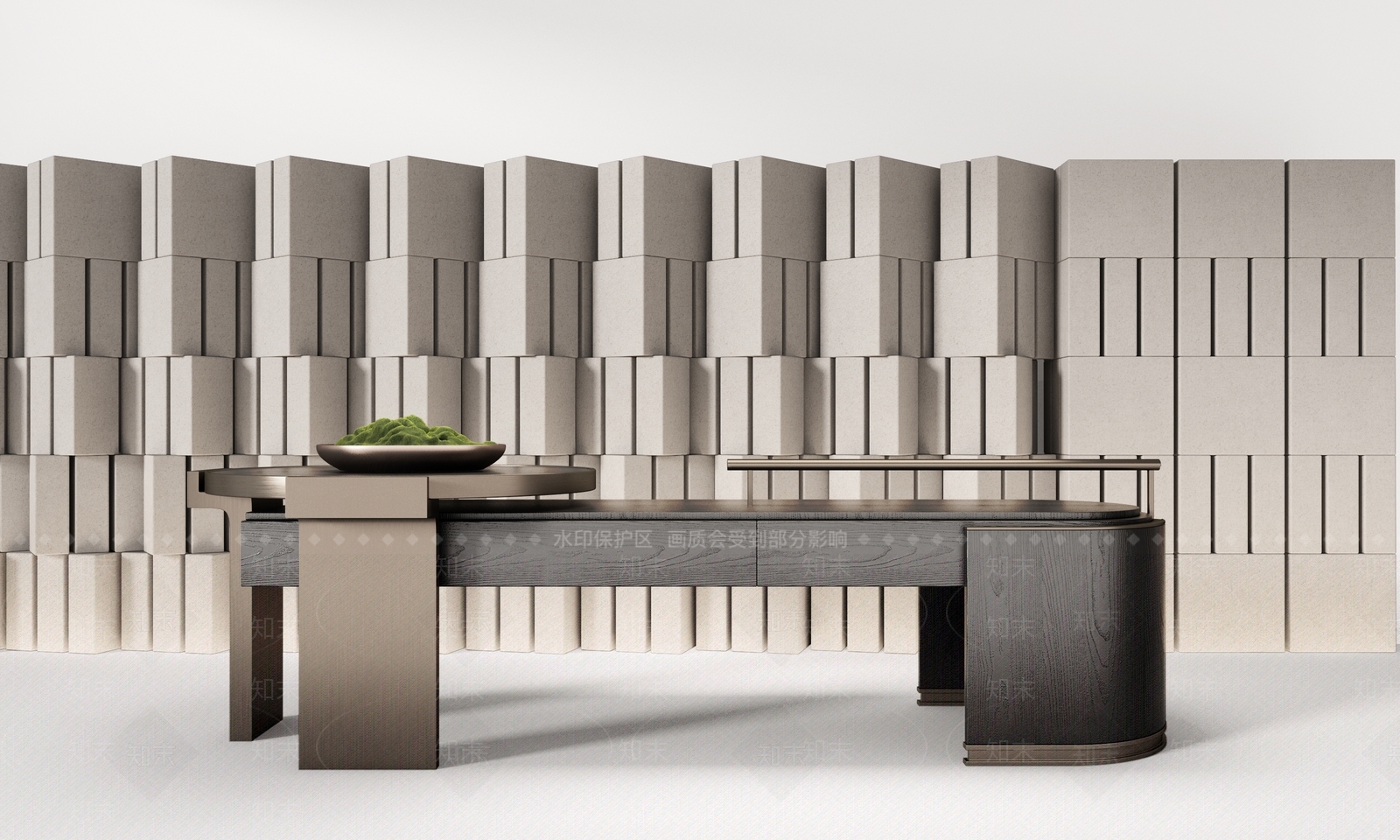 现代接待台3D模型下载【ID:1150280558】