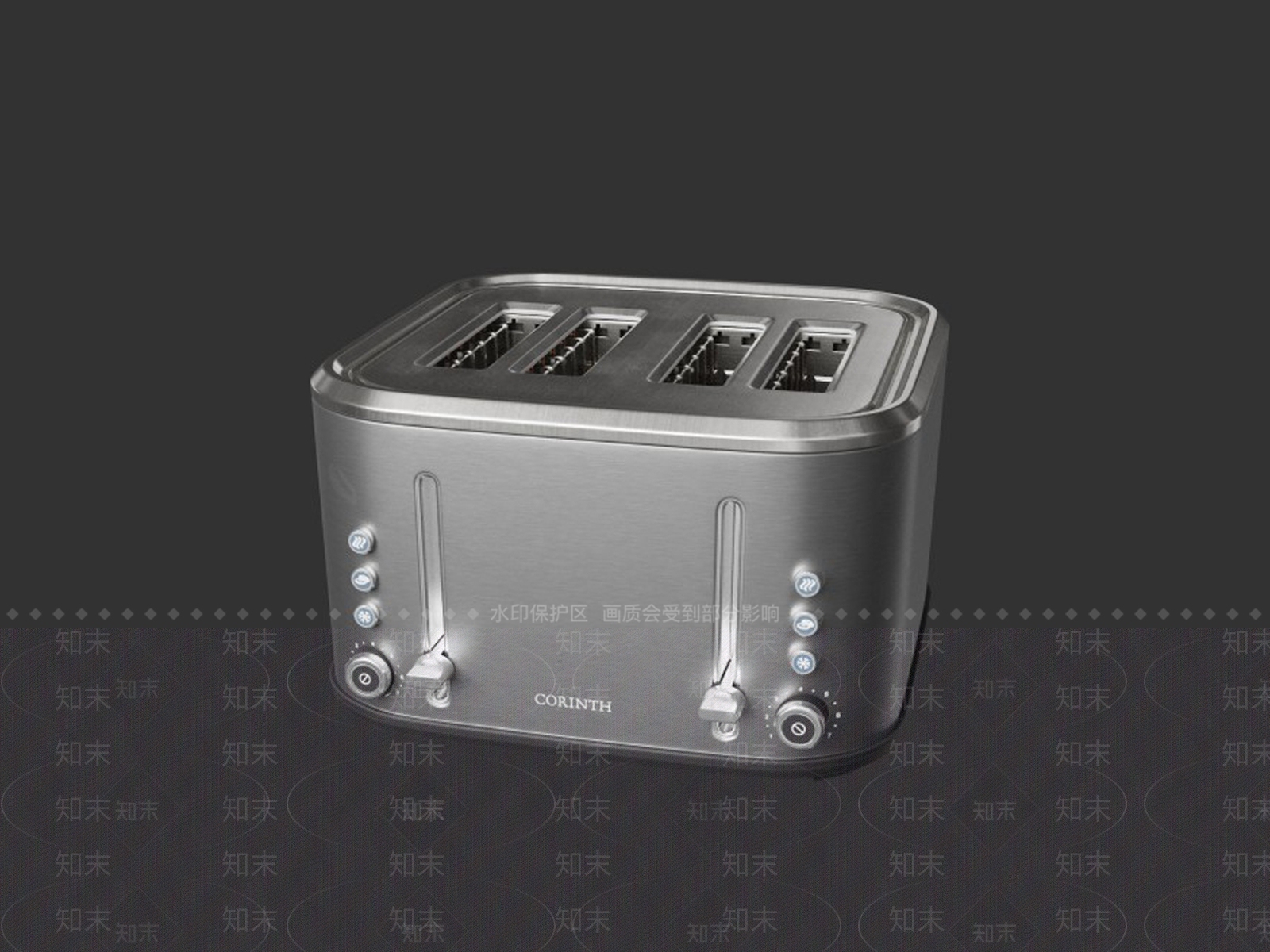 烤面包机3D模型下载【ID:1150282556】