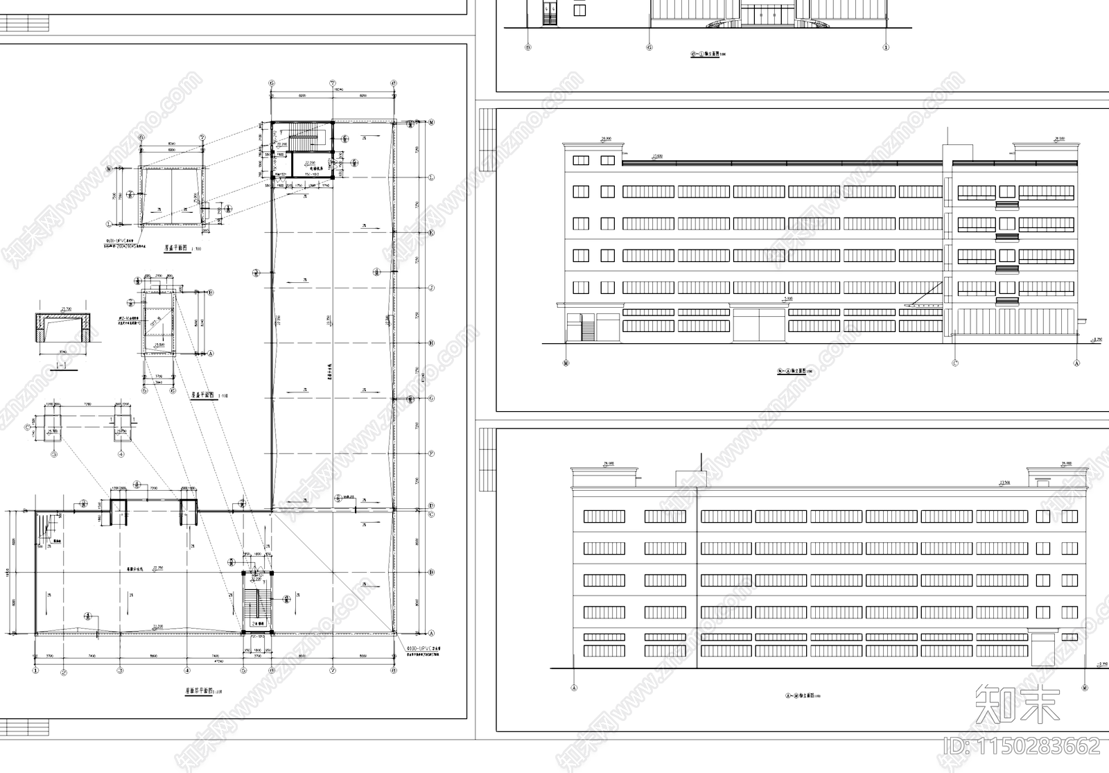 医用器械厂房车间工业建筑cad施工图下载【ID:1150283662】