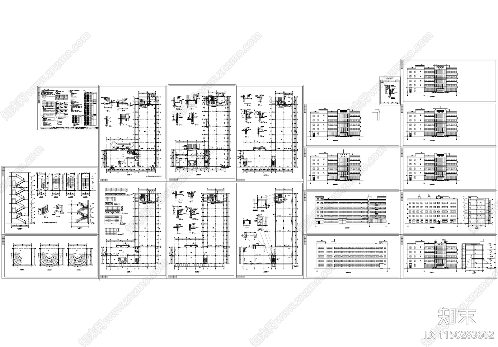 医用器械厂房车间工业建筑cad施工图下载【ID:1150283662】