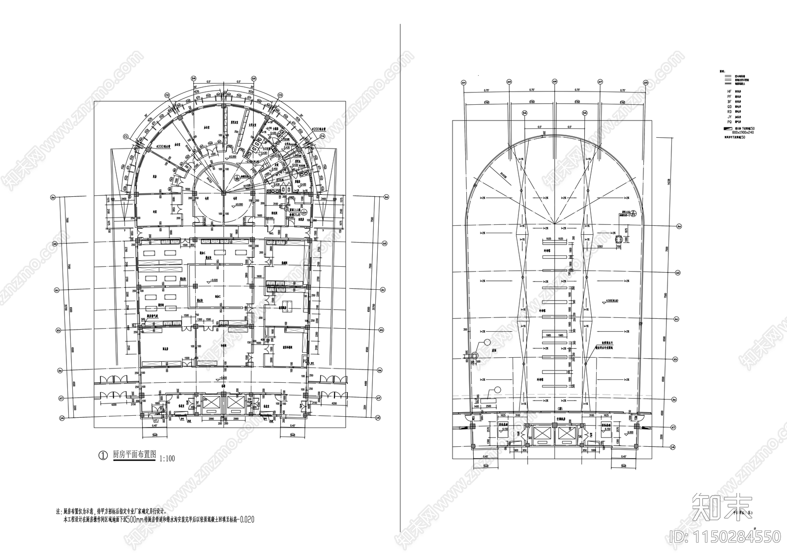 某滨海国际会展中心建筑cad施工图下载【ID:1150284550】