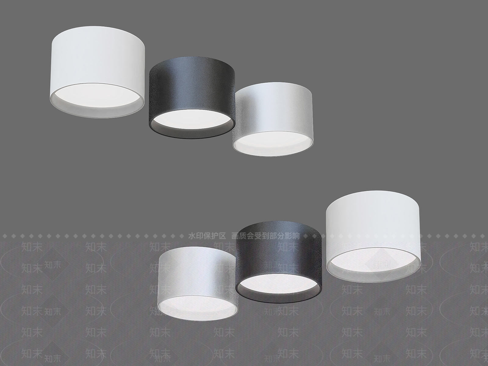 筒灯3D模型下载【ID:1150286521】