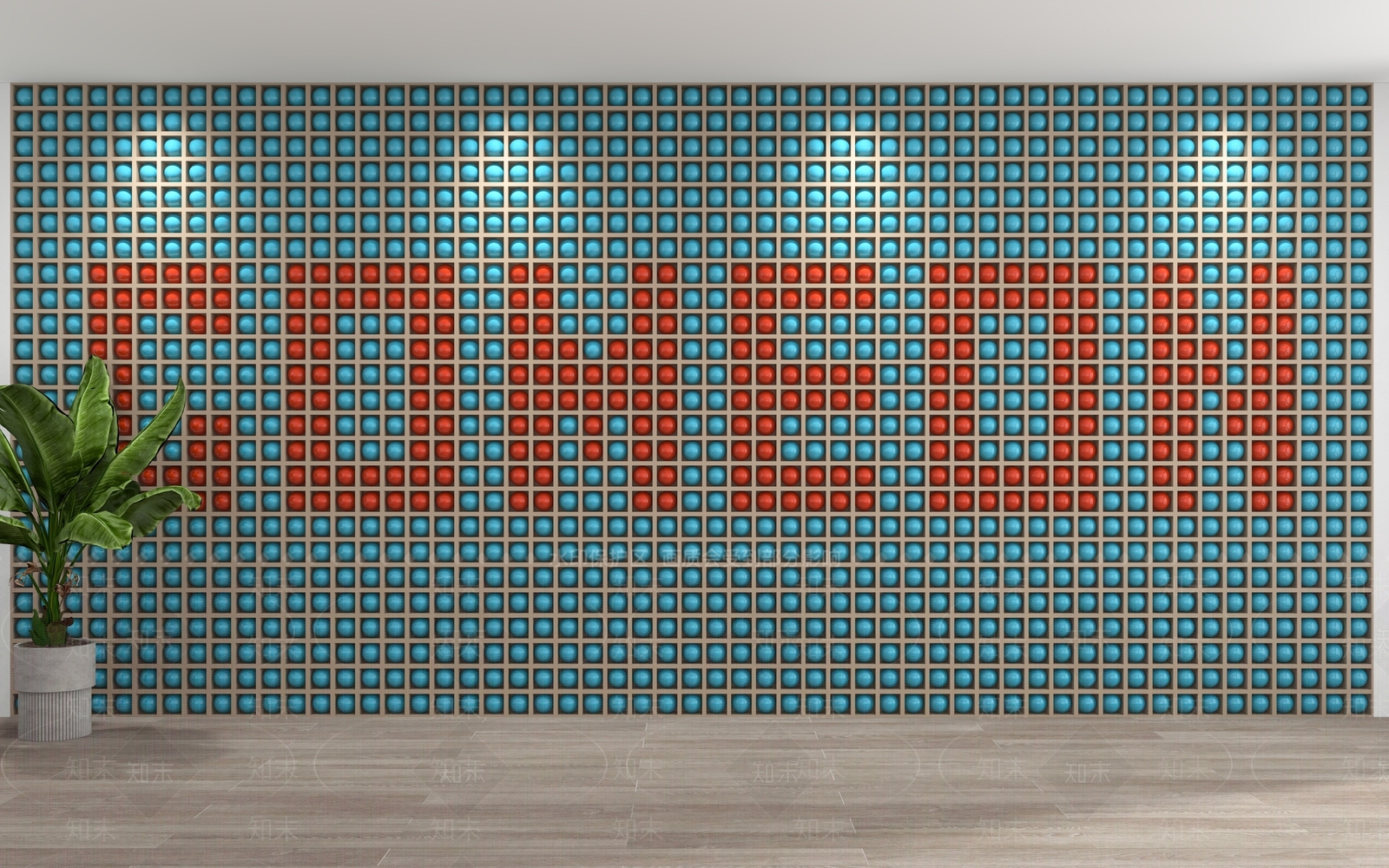 现代造型背景墙3D模型下载【ID:1150288639】