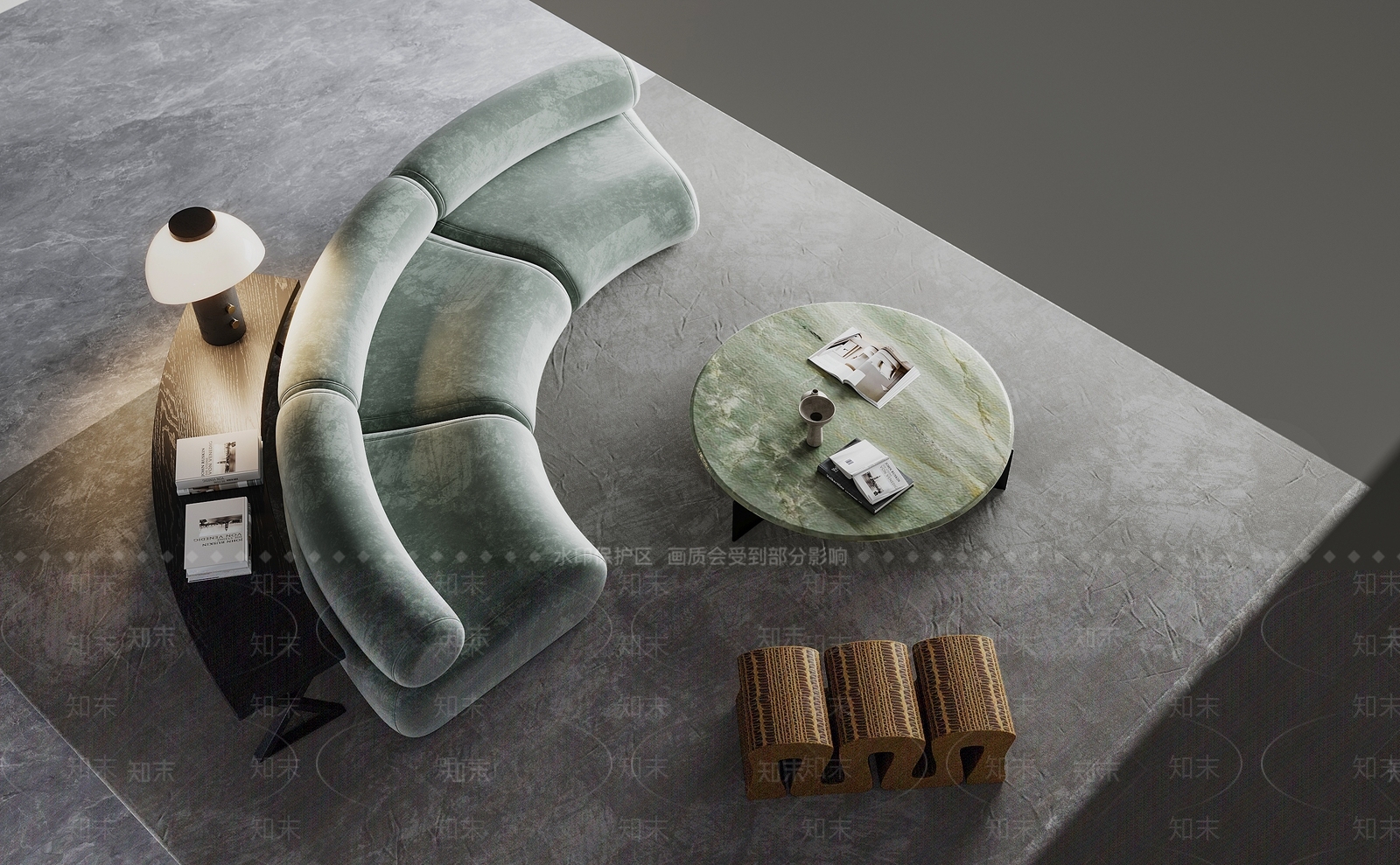 现代沙发茶几组合3D模型下载【ID:1150293830】