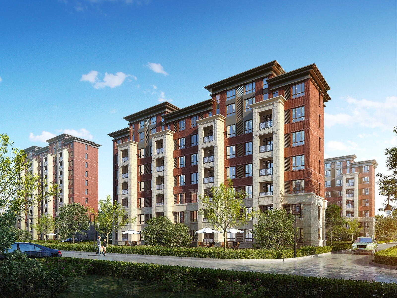 英伦风多层洋房SU模型下载【ID:1150295143】