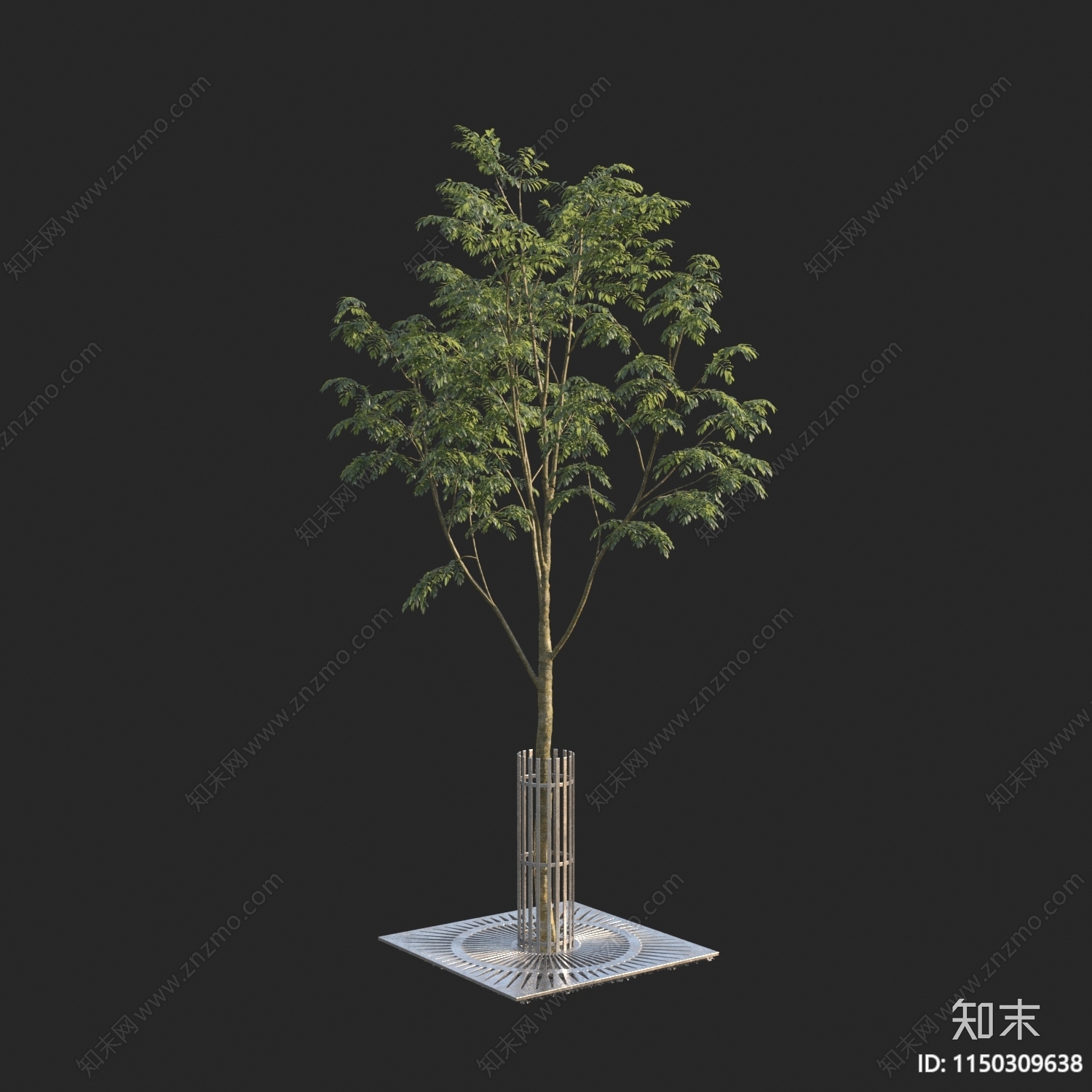 现代树3D模型下载【ID:1150309638】