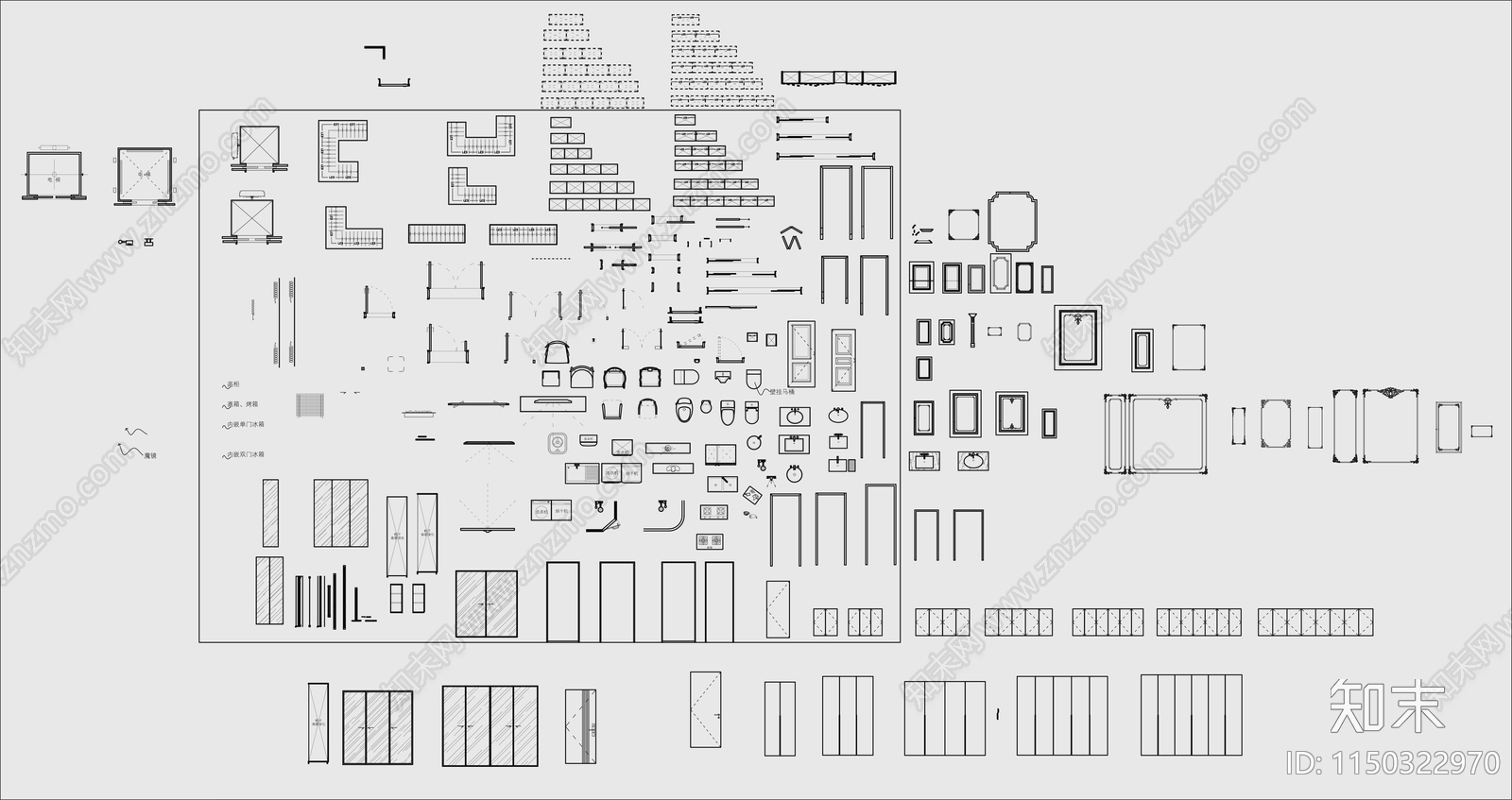 室内动态图块施工图下载【ID:1150322970】