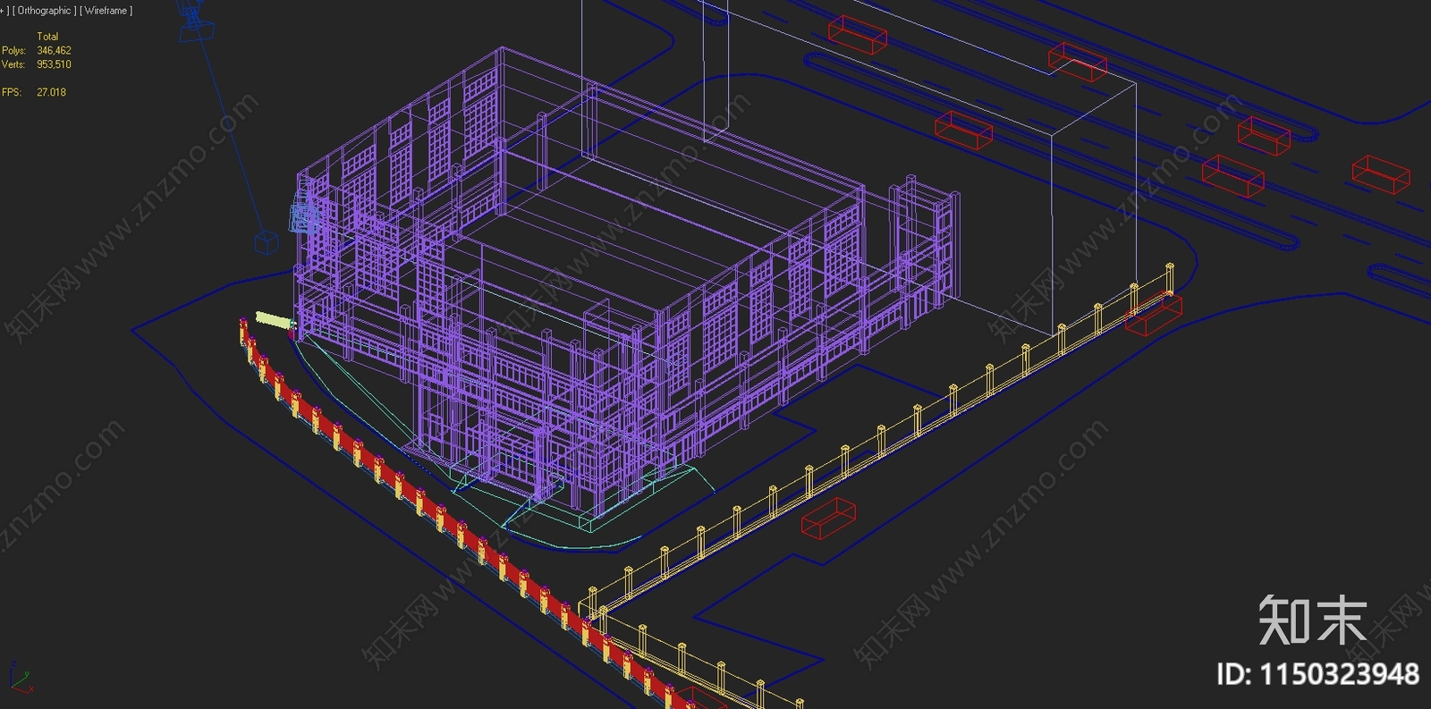 现代工业厂房3D模型下载【ID:1150323948】