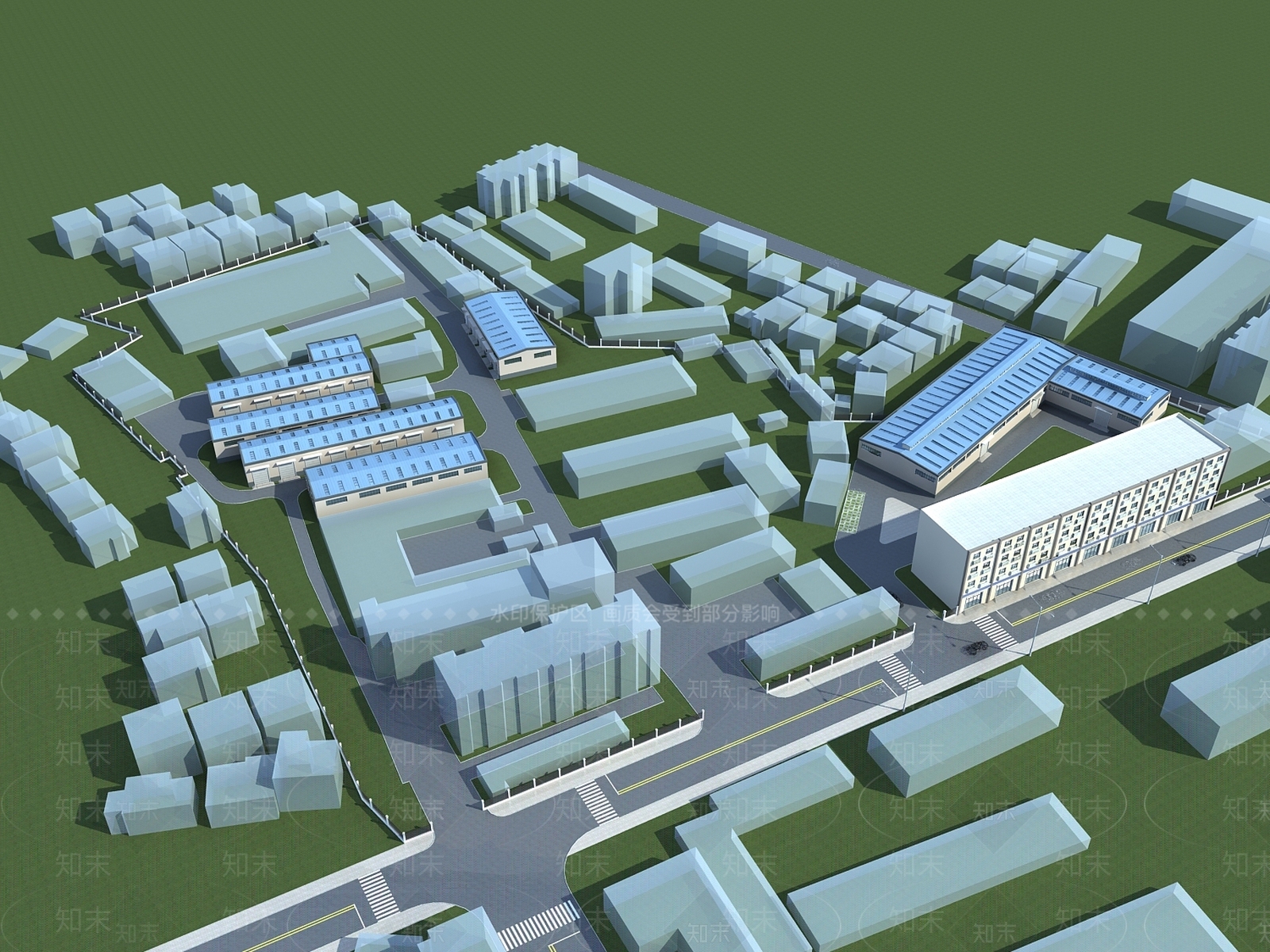 现代厂房3D模型下载【ID:1150324213】