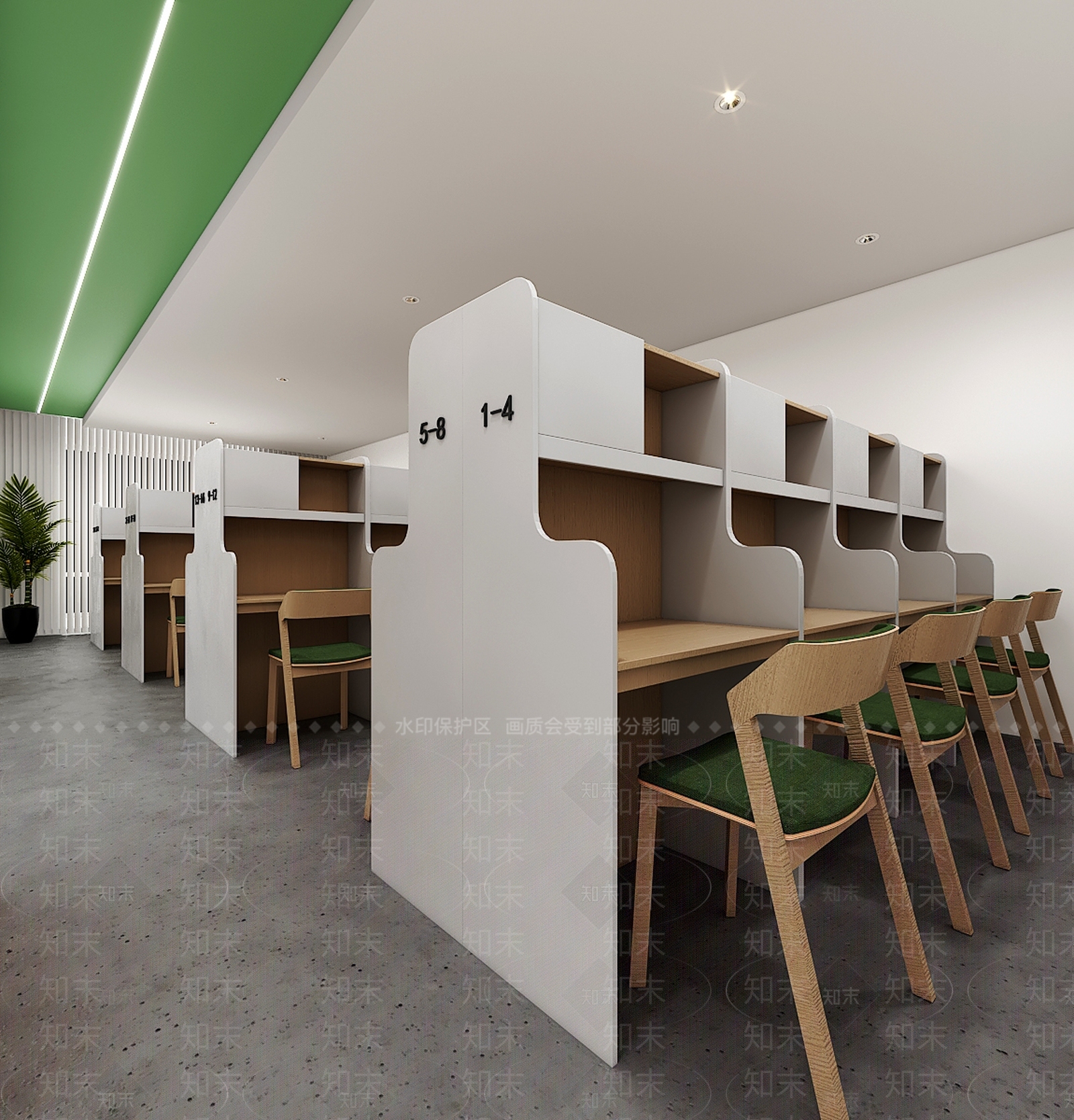 现代图书馆3D模型下载【ID:1150324594】